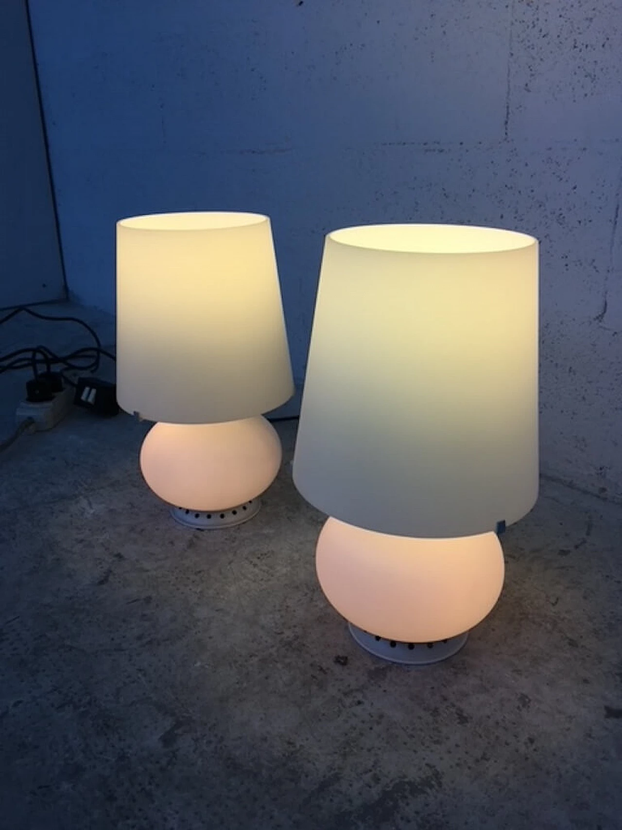 Pair of 1853 table lamps by Max Ingrand for Fontana Arte, 1960s 12