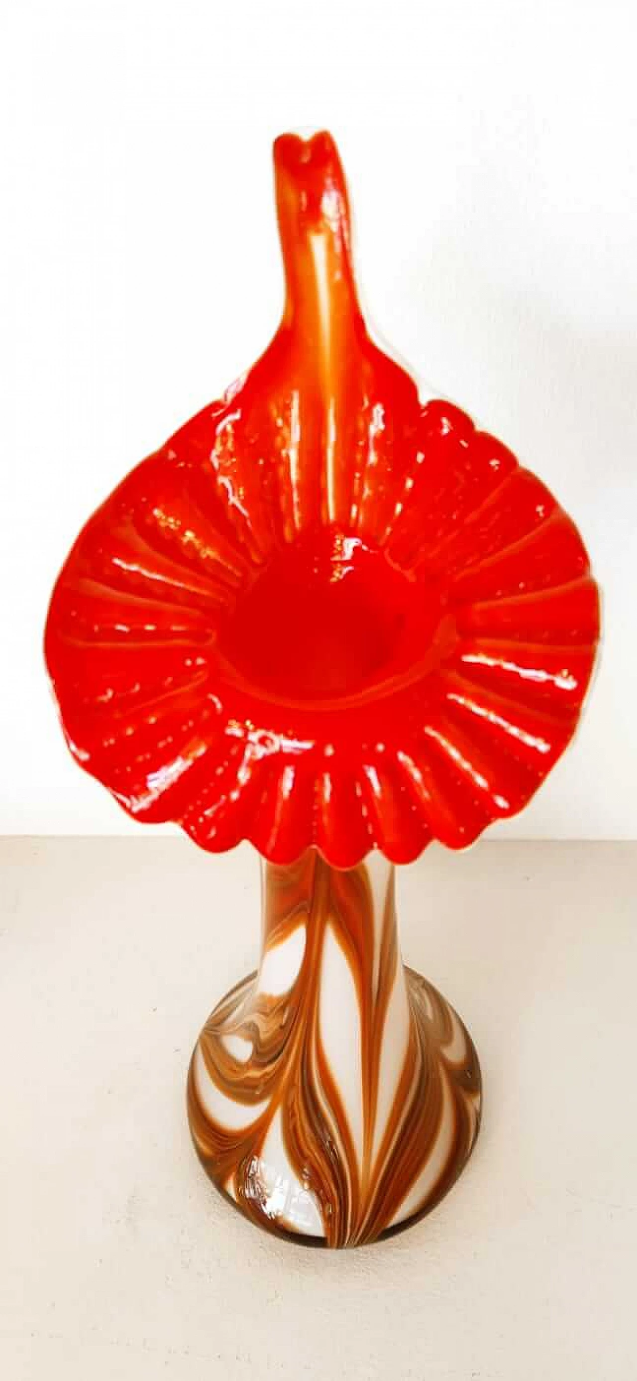 Vaso in vetro di Murano a forma di bulbo, anni '70 3