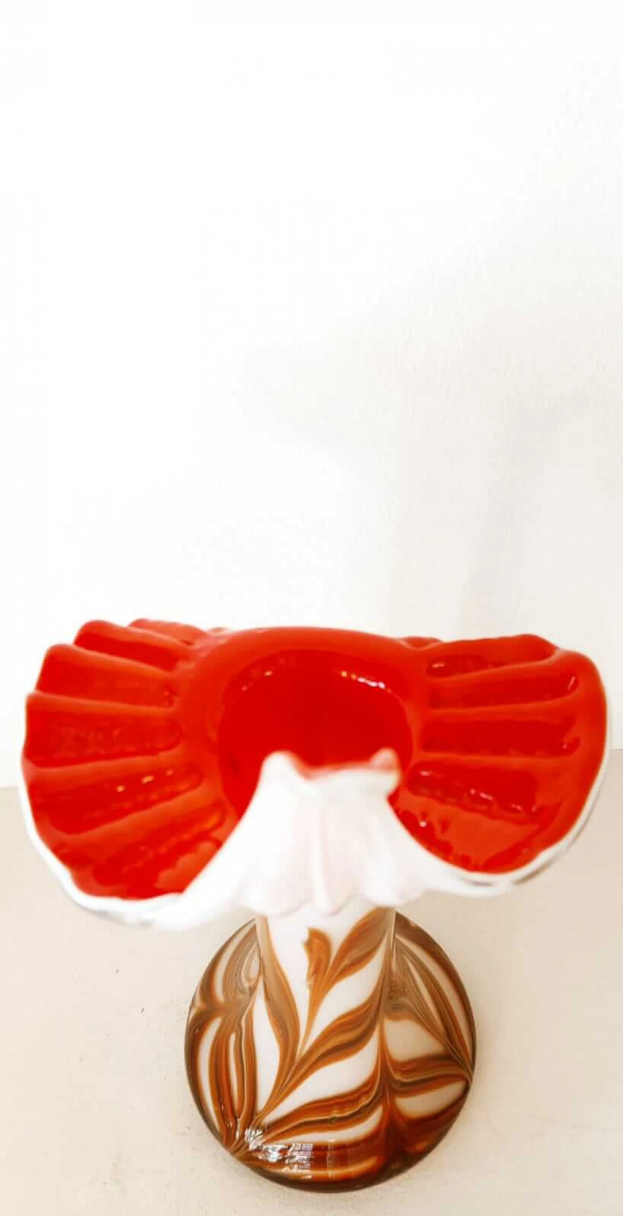 Vaso in vetro di Murano a forma di bulbo, anni '70 5