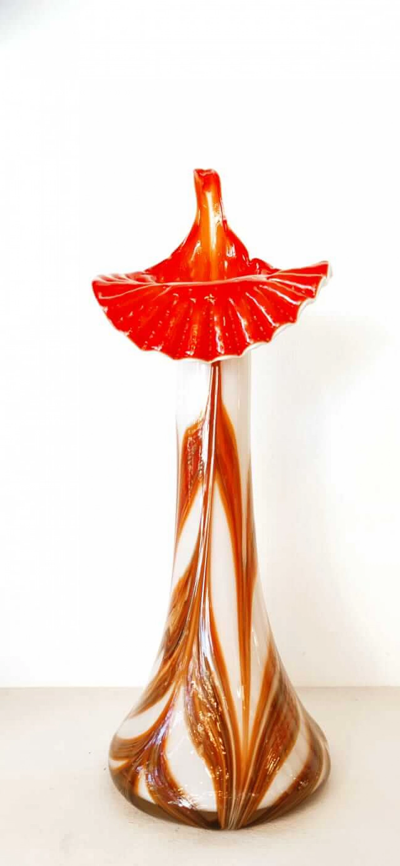 Vaso in vetro di Murano a forma di bulbo, anni '70 7