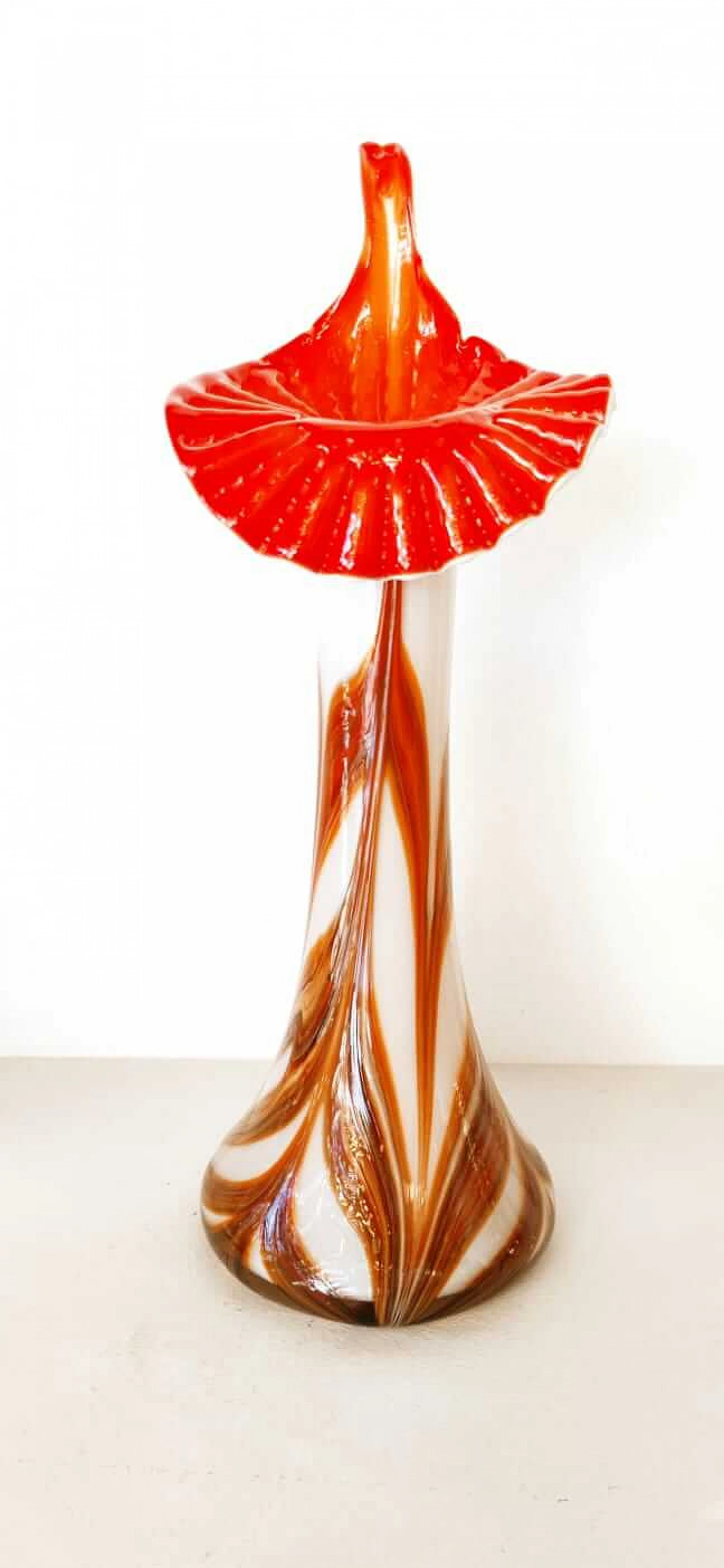 Bulb shaped vase in Murano glass, 1970s 10