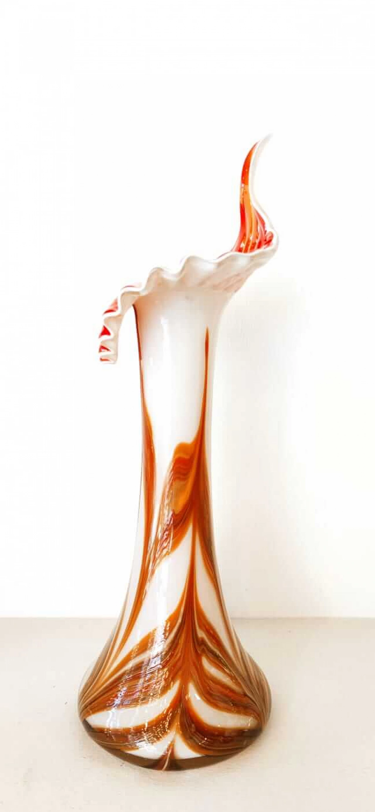 Vaso in vetro di Murano a forma di bulbo, anni '70 11