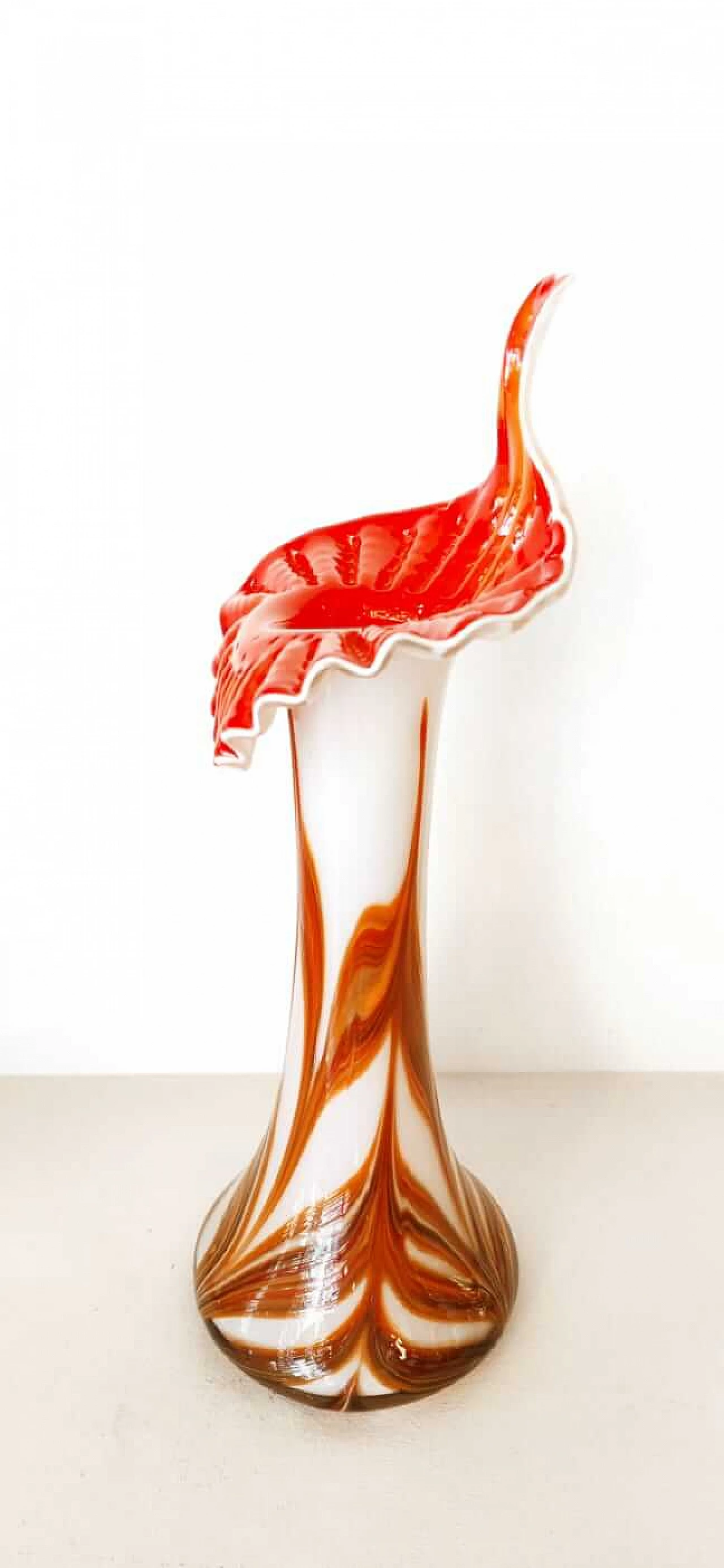 Vaso in vetro di Murano a forma di bulbo, anni '70 14