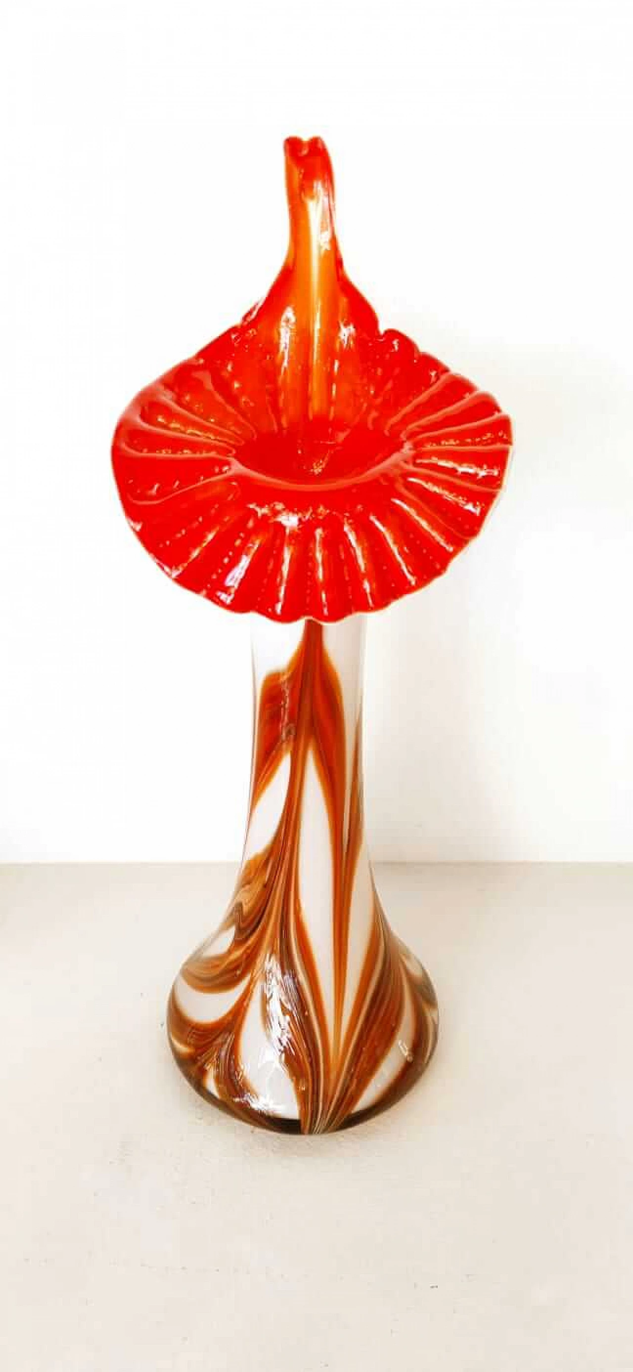 Vaso in vetro di Murano a forma di bulbo, anni '70 15