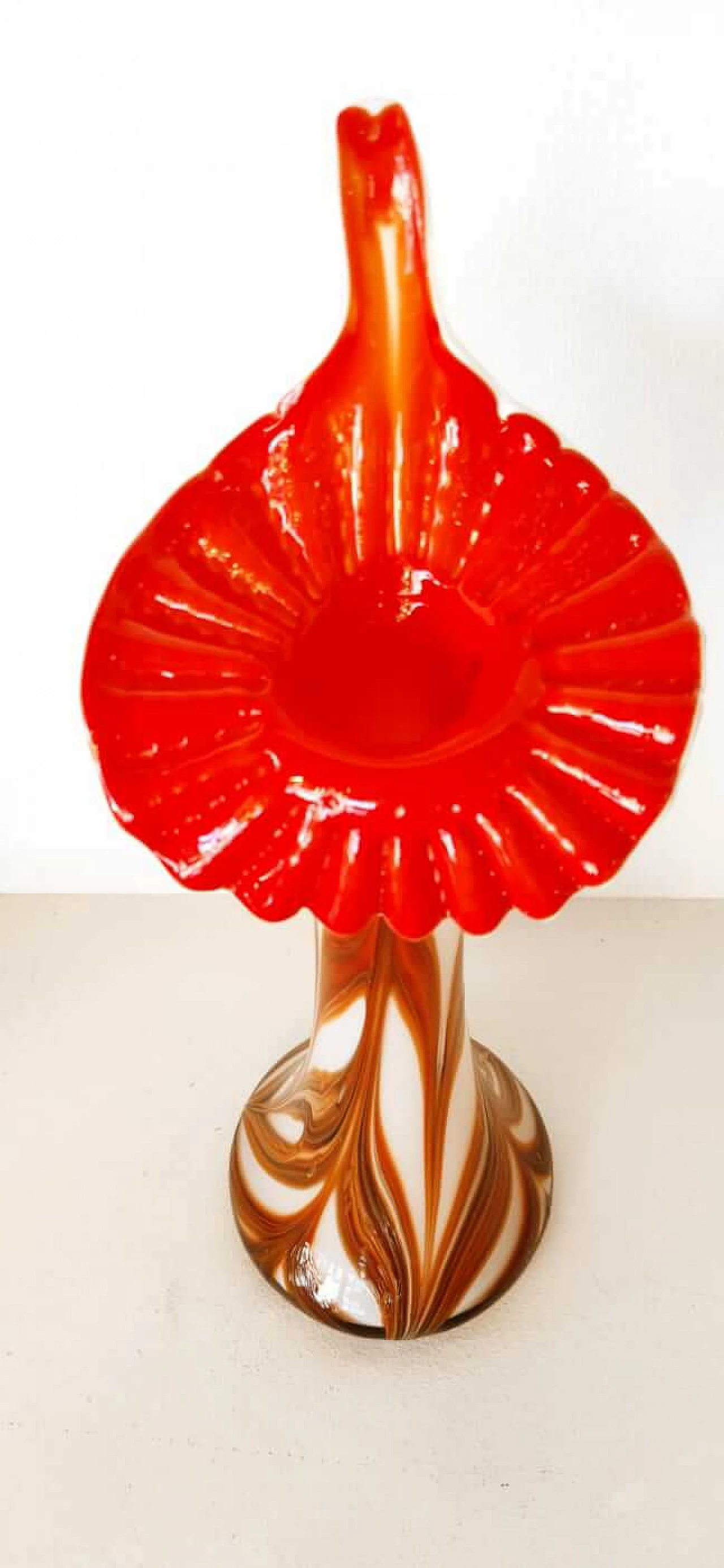Vaso in vetro di Murano a forma di bulbo, anni '70 17