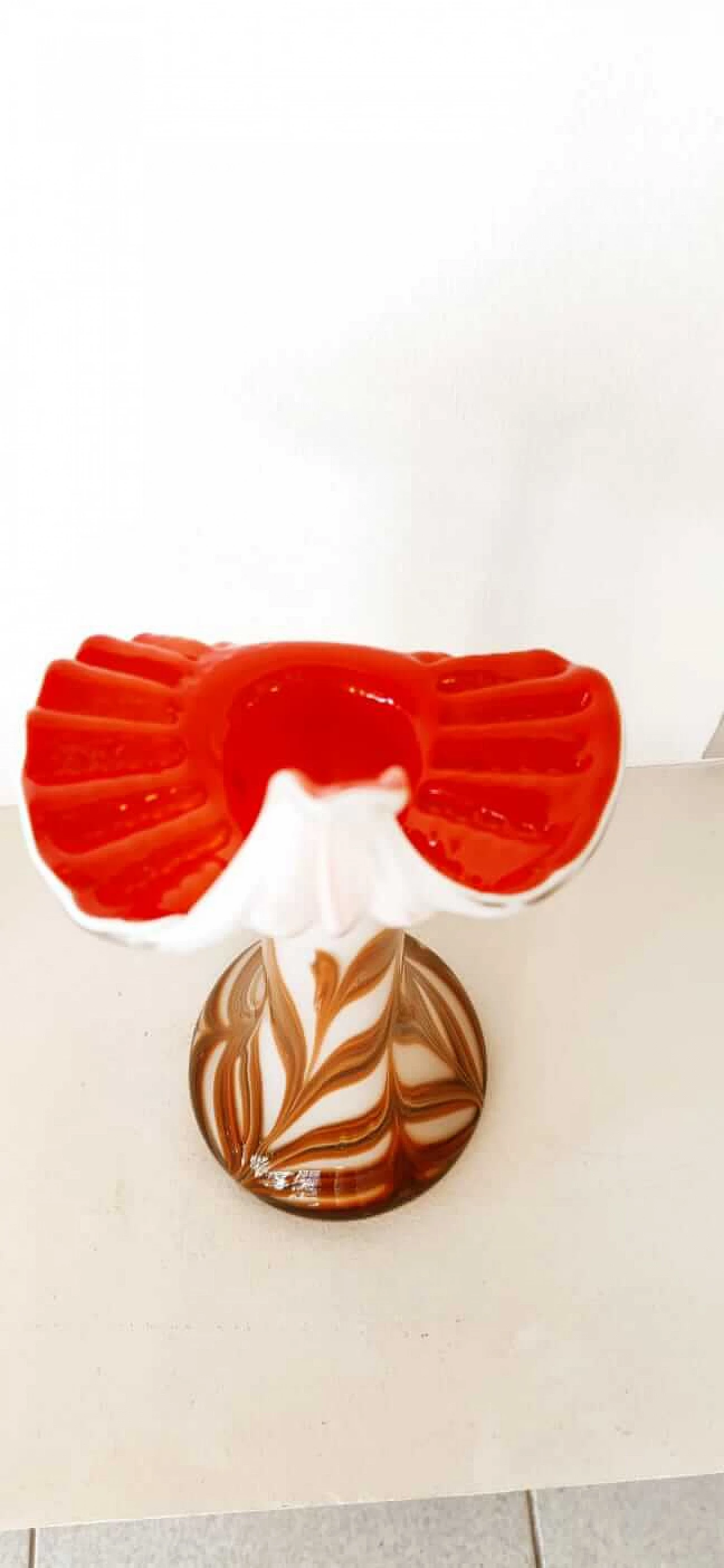 Vaso in vetro di Murano a forma di bulbo, anni '70 18