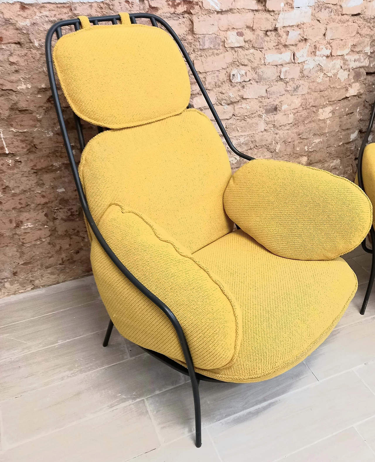 Paffuta armchair in wood and metal by Luca Nichetto 2