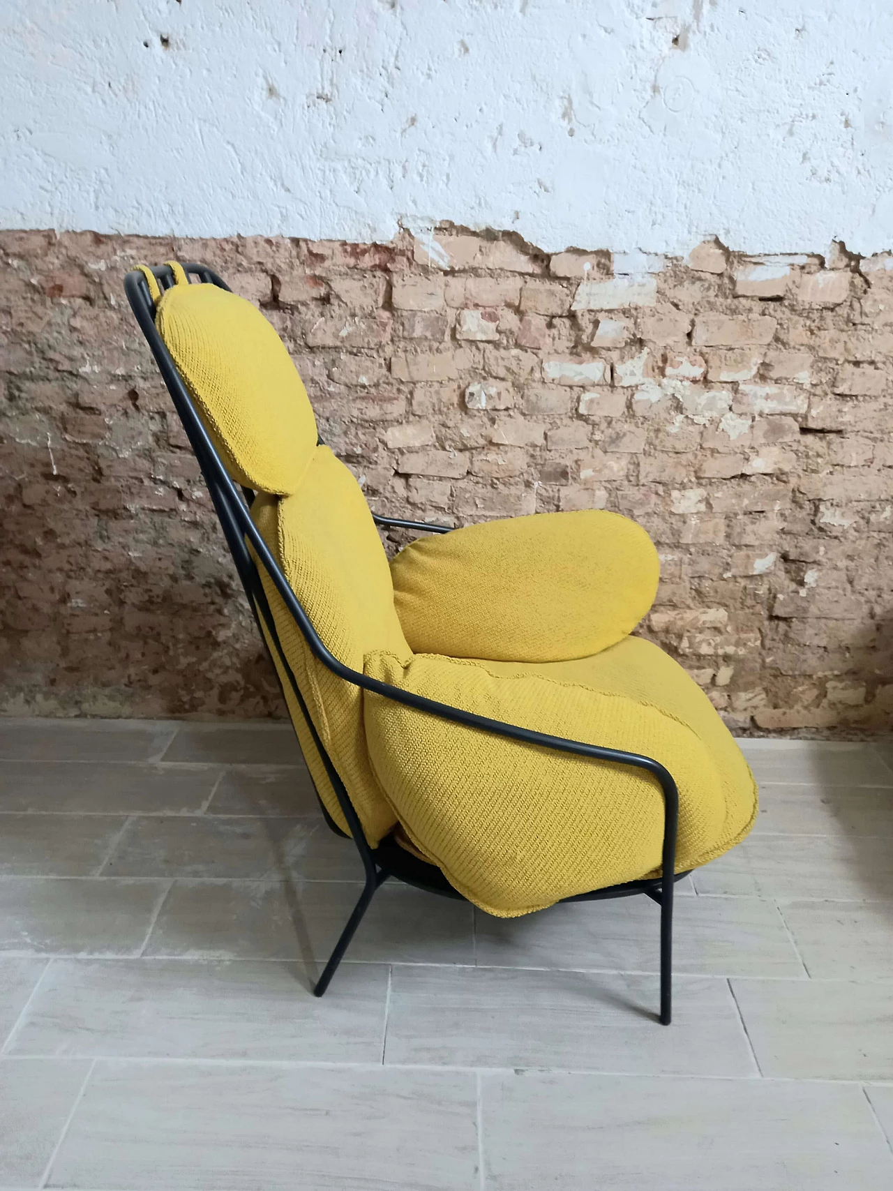 Paffuta armchair in wood and metal by Luca Nichetto 3