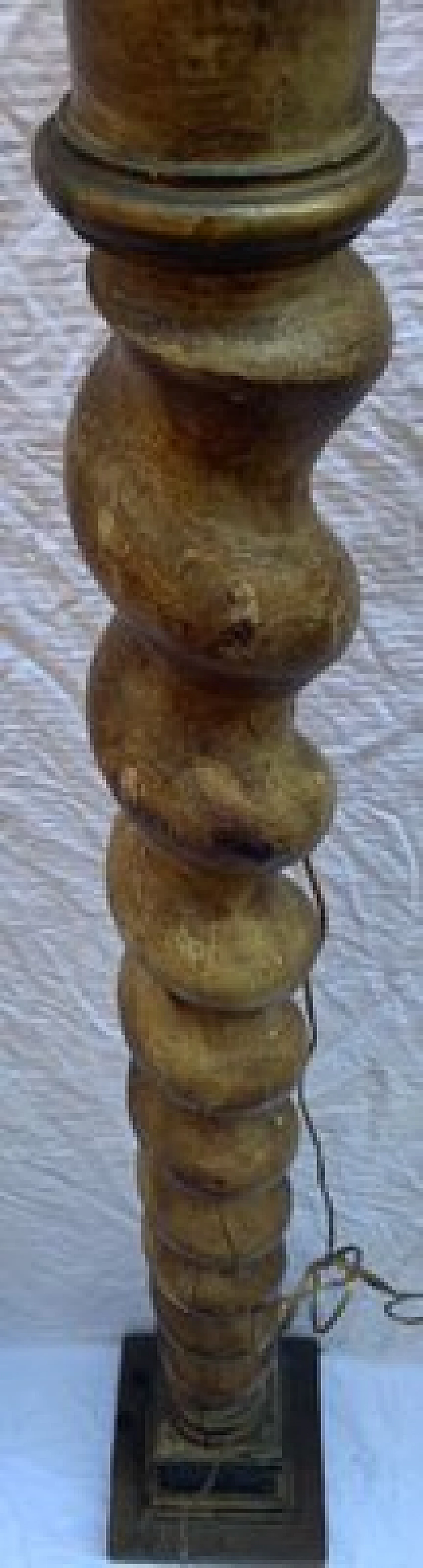 Coppia di lampade da terra tortili a candelabro, '800 5