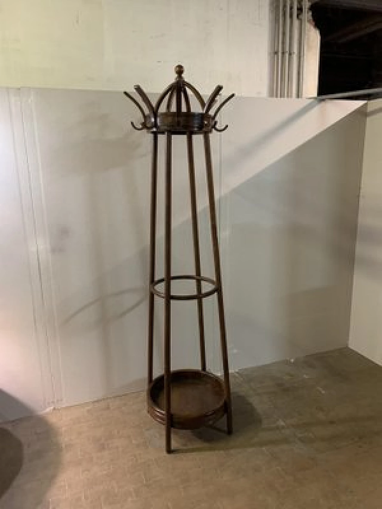 Beech and walnut coat rack by Gebrüder Thonet Vienna GmbH, 19th century 1