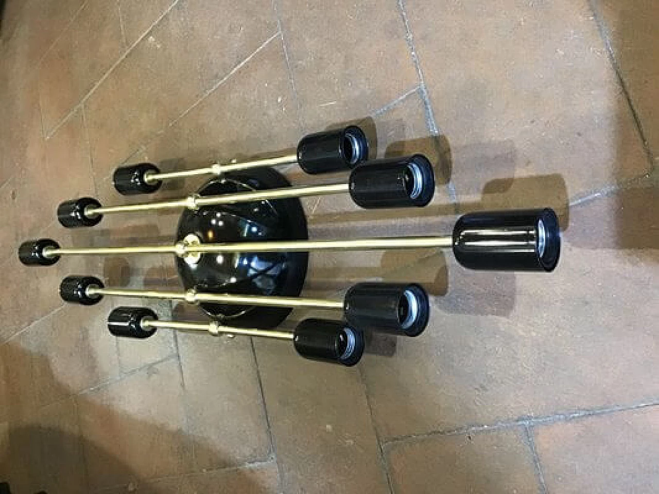 Art Deco wall sconce in metal, 1930s 3