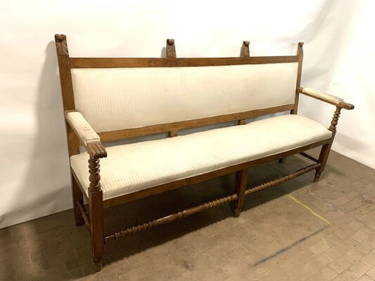 Umbertino sofa in walnut, 19th century 1