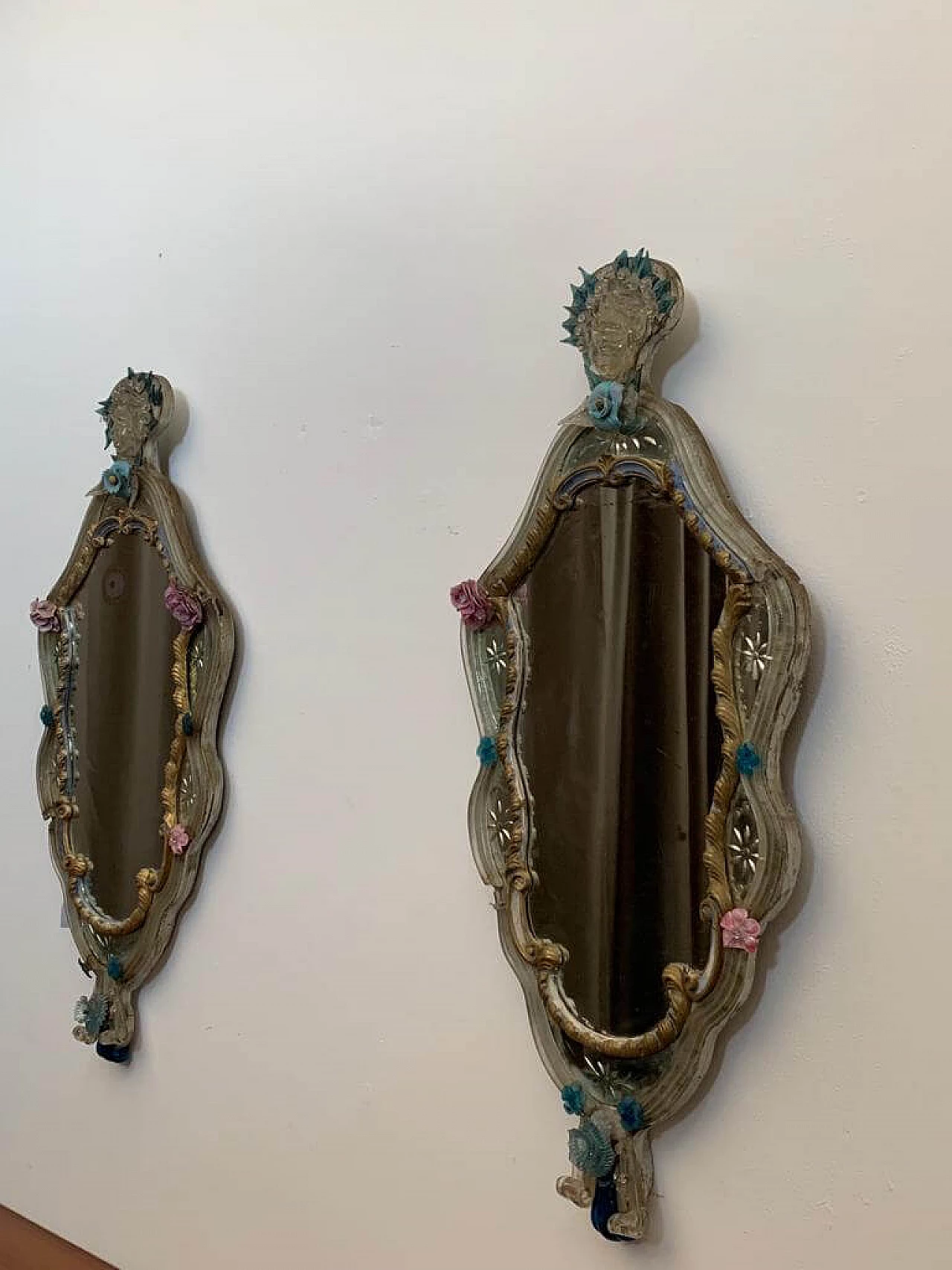 Pair of mirrors in the venetian Baroque style, 1700s 2