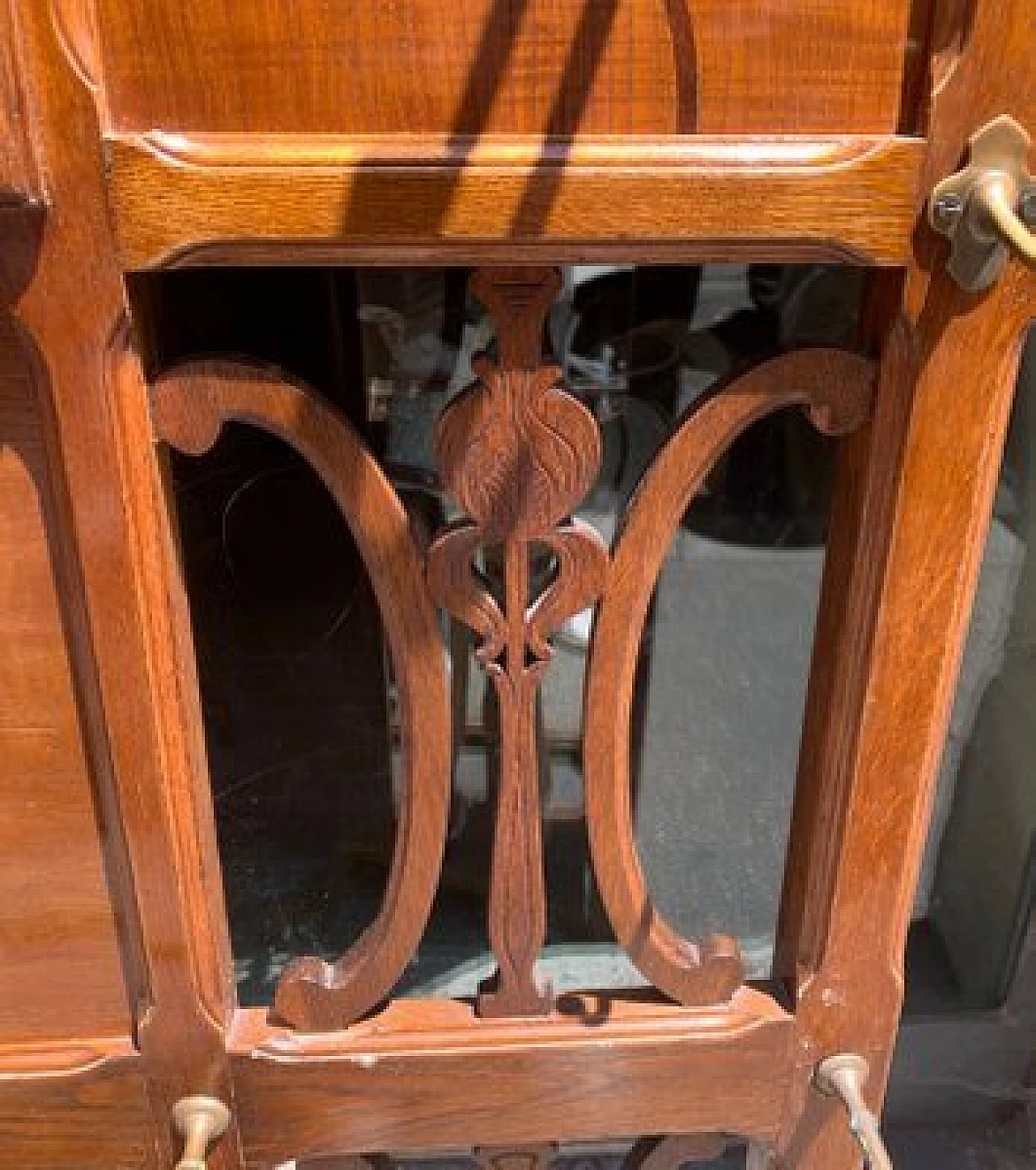 Coat rack in bronze and walnut  by Émile Gallè, early 20th century 20