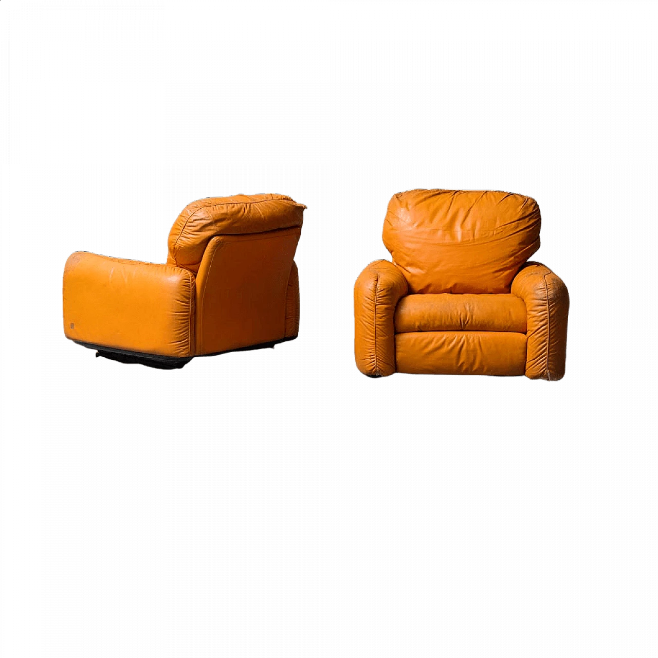 Coppia di poltrone Piumotto di Arrigo Arrigoni per Busnelli, anni ’70 15