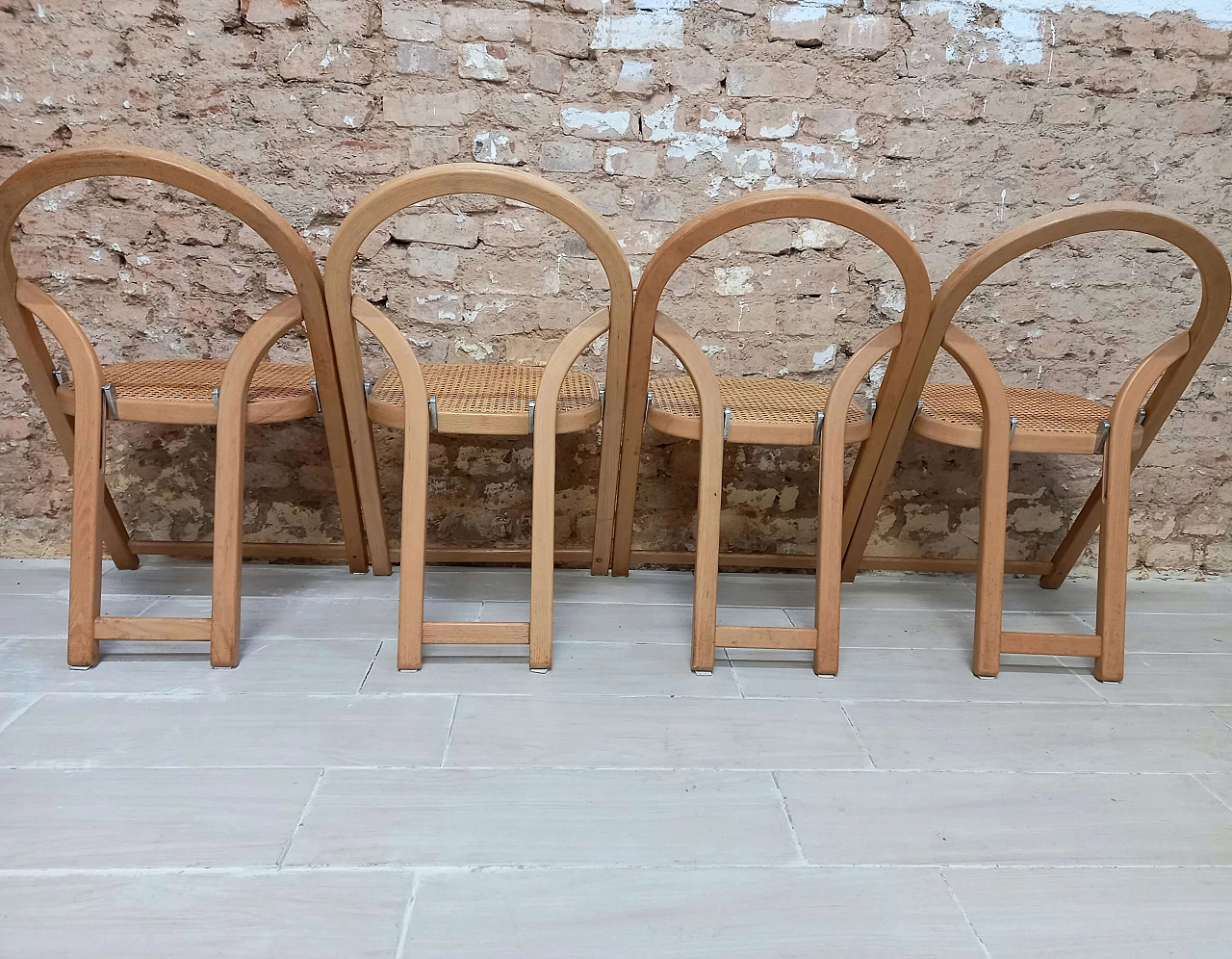 4 Arca chairs by Gigi Sabadin for Crassevig, 1970s 3