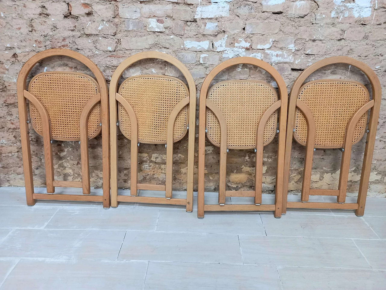 4 Arca chairs by Gigi Sabadin for Crassevig, 1970s 4