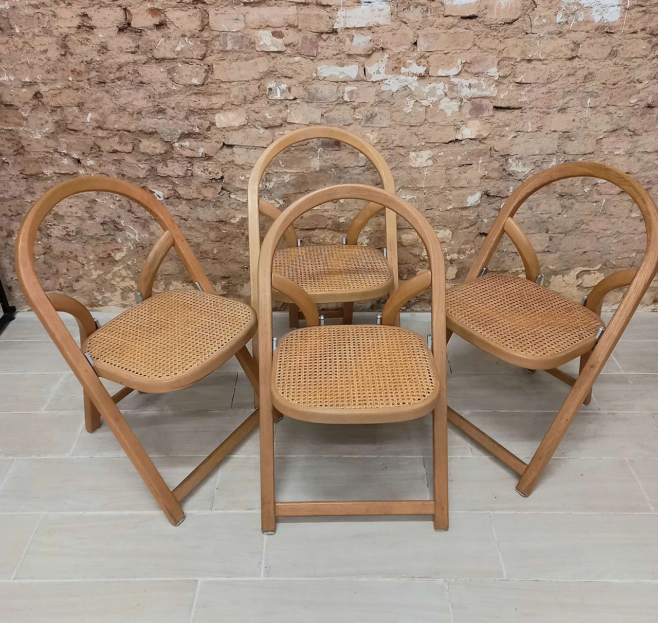 4 Arca chairs by Gigi Sabadin for Crassevig, 1970s 10