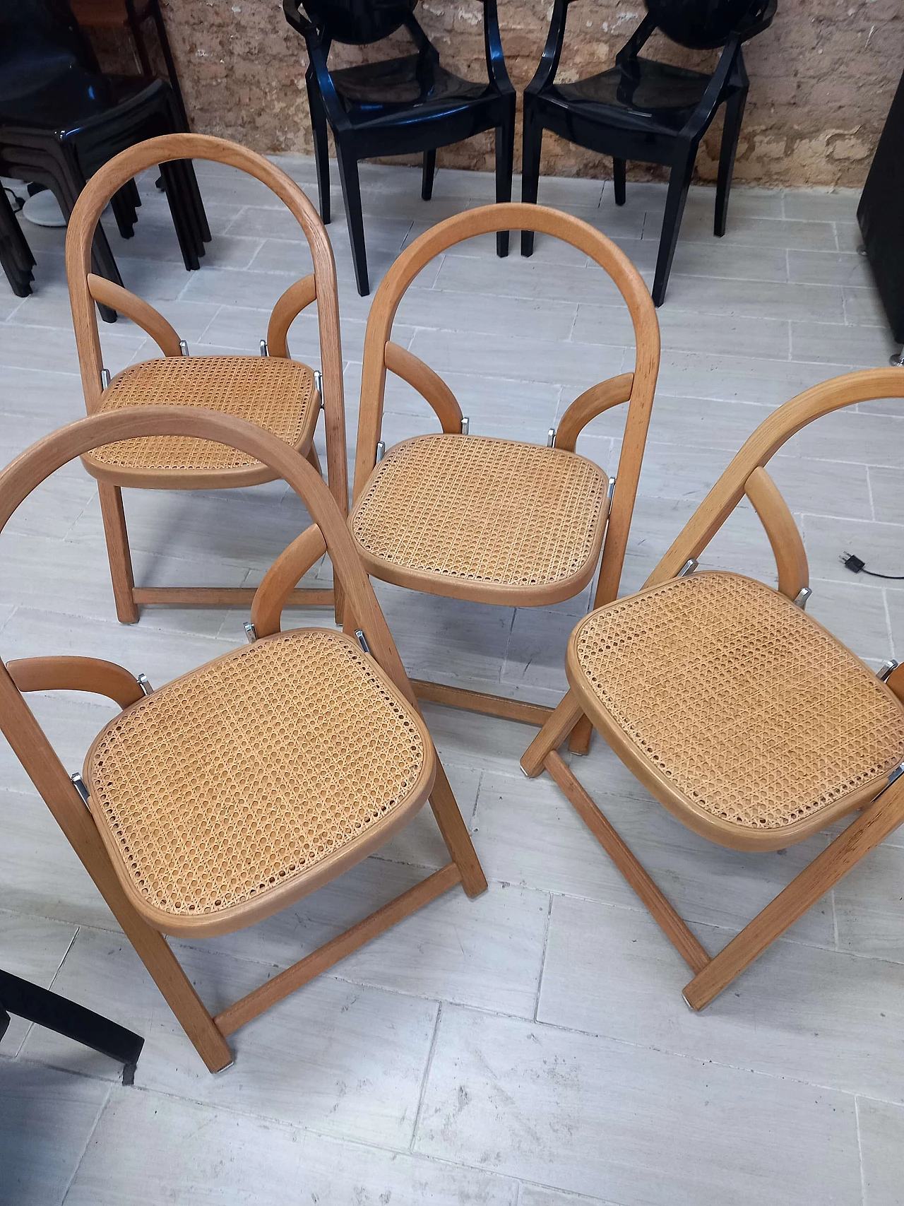 4 Arca chairs by Gigi Sabadin for Crassevig, 1970s 12