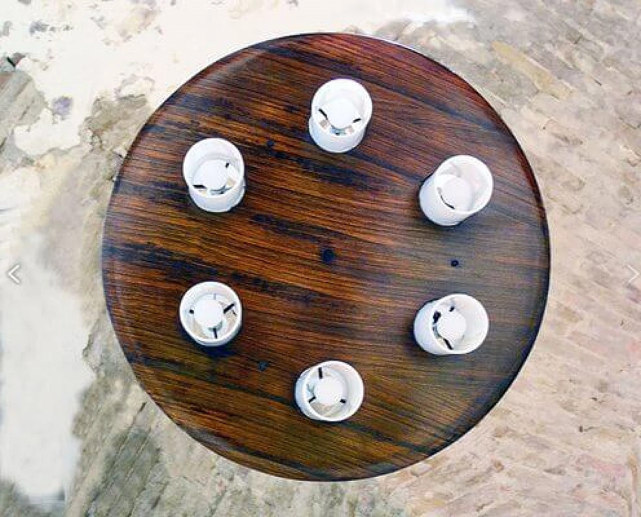 Ceiling lamp by Stilux Milano in rosewood and methacrylate, 1960s 6