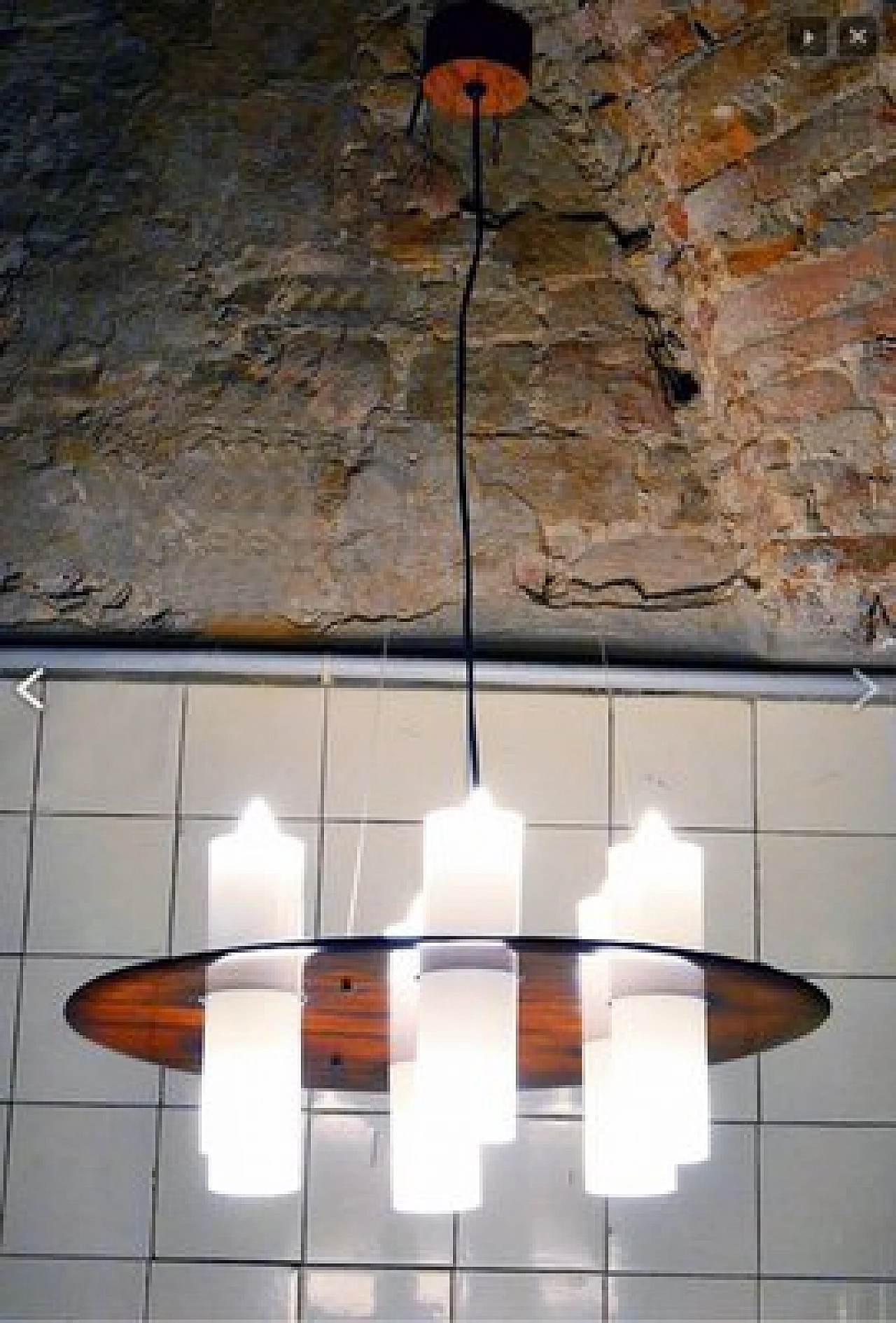 Ceiling lamp by Stilux Milano in rosewood and methacrylate, 1960s 10