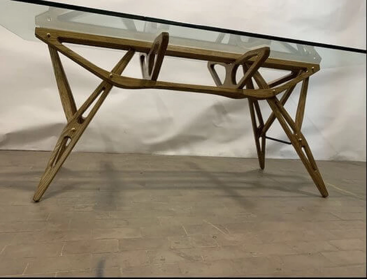 Dining table Reale by Carlo Mollino for Zanotta, 1980s 7