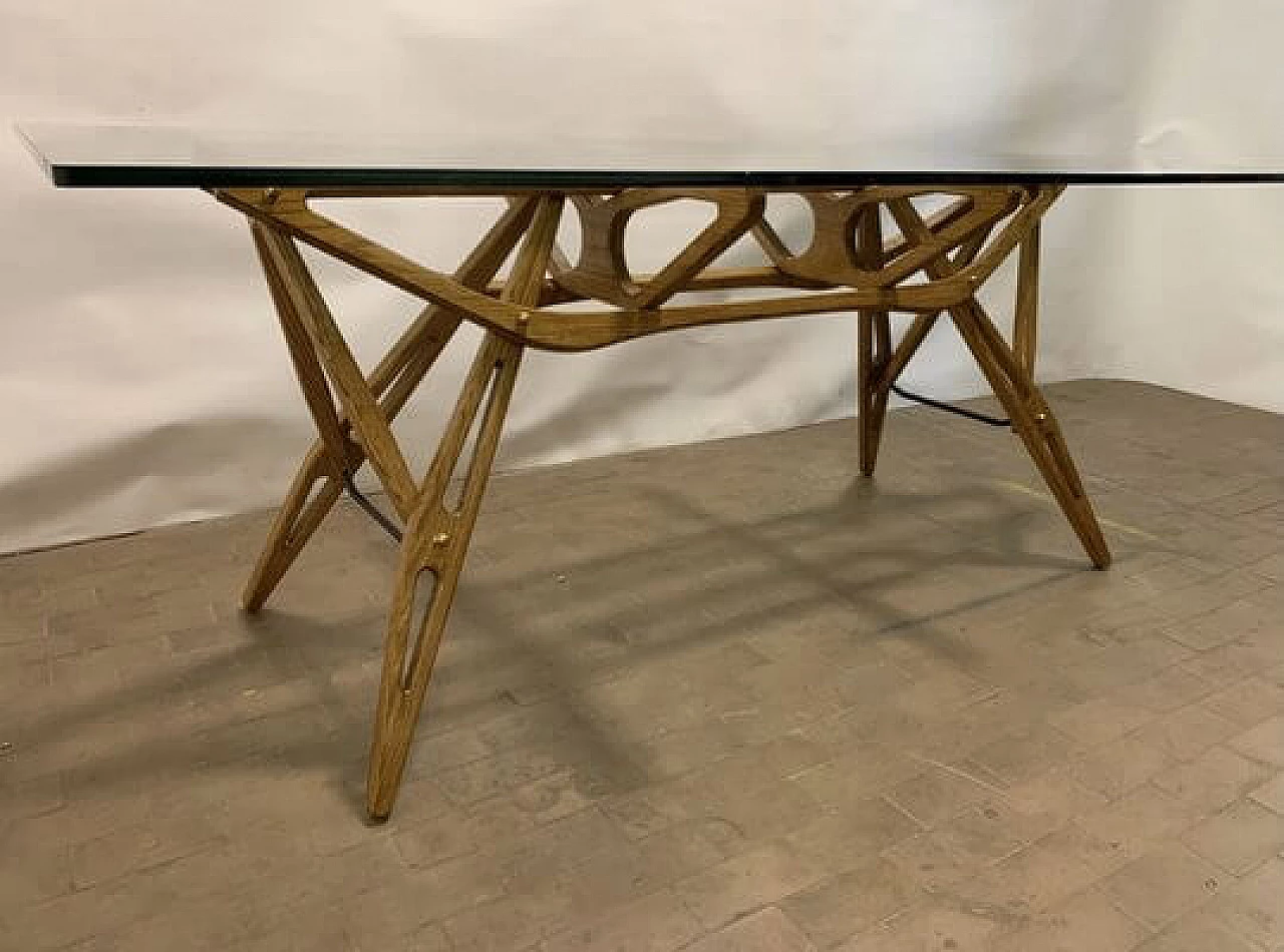Dining table Reale by Carlo Mollino for Zanotta, 1980s 9