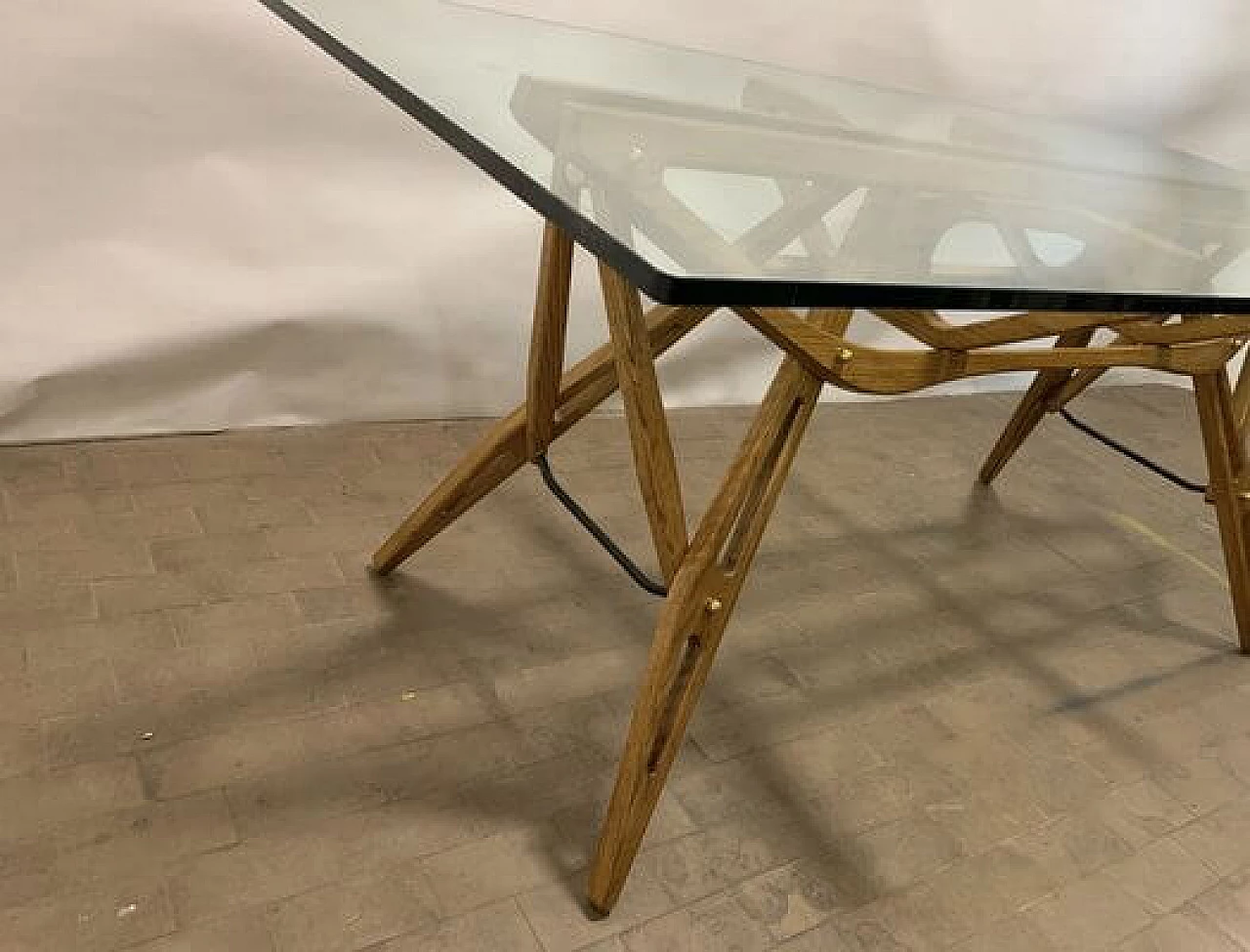 Dining table Reale by Carlo Mollino for Zanotta, 1980s 11