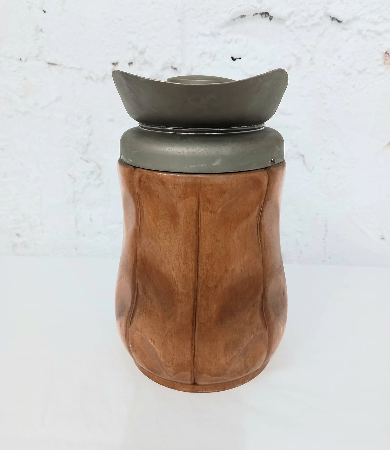 Thermo jug in wood by Aldo Tura for Macabo, 1970s 2
