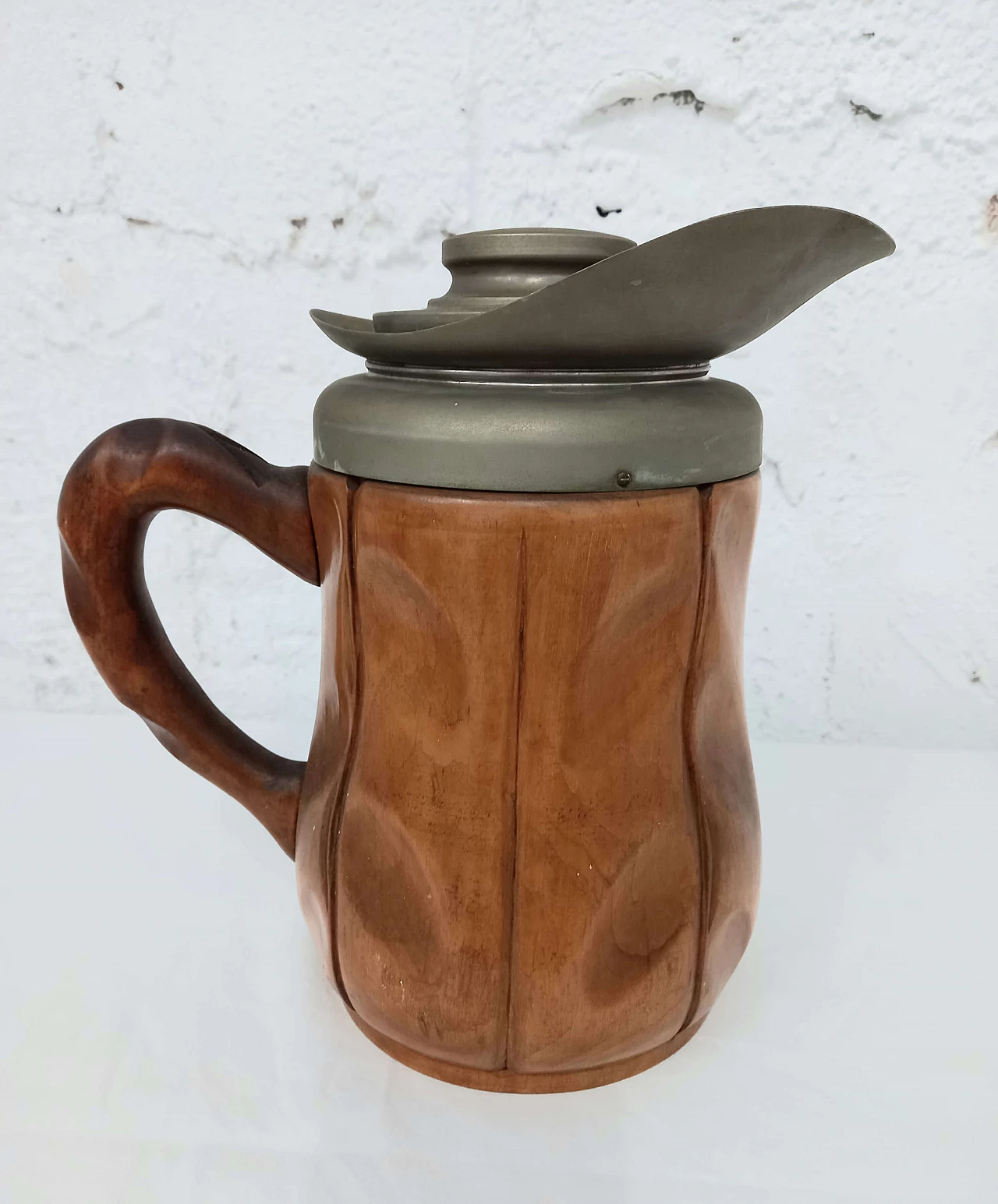 Thermo jug in wood by Aldo Tura for Macabo, 1970s 4