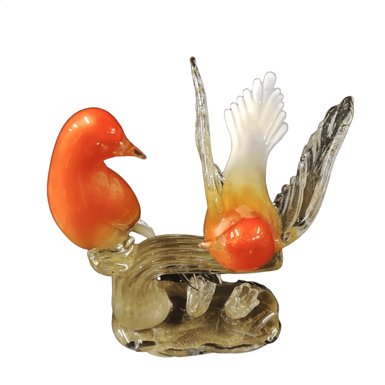 Birds in Murano glass by Salviati, 1990s 23