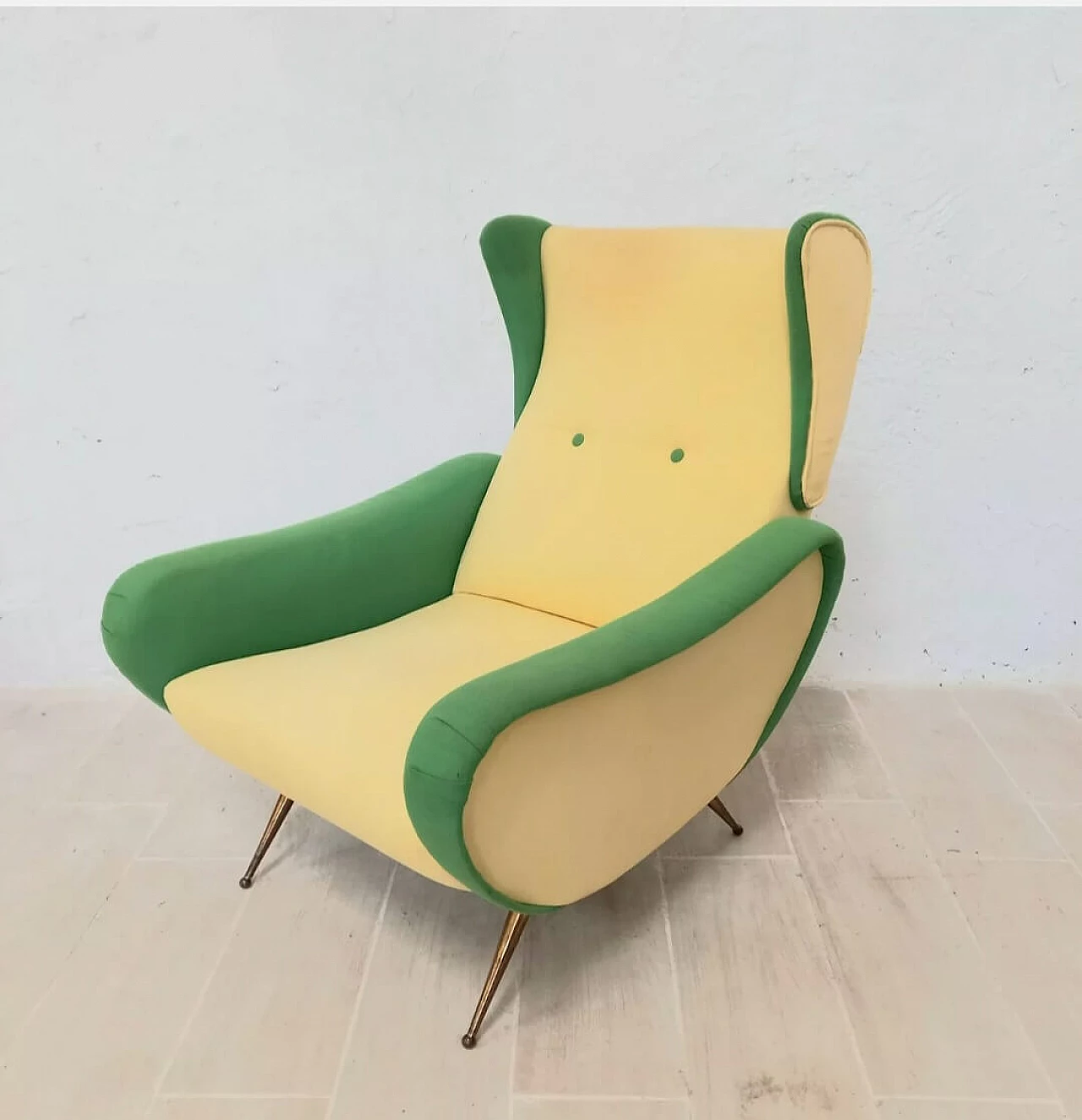 Armchair in fabric in Lady style, 1960s 1