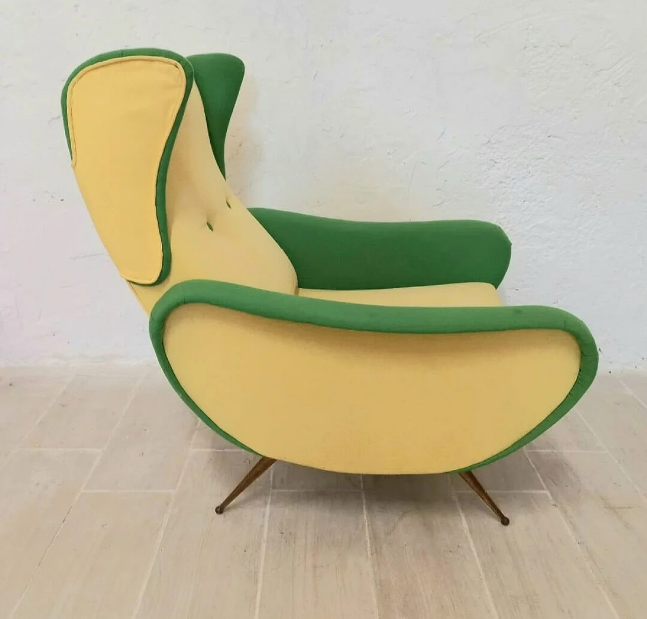 Armchair in fabric in Lady style, 1960s 3