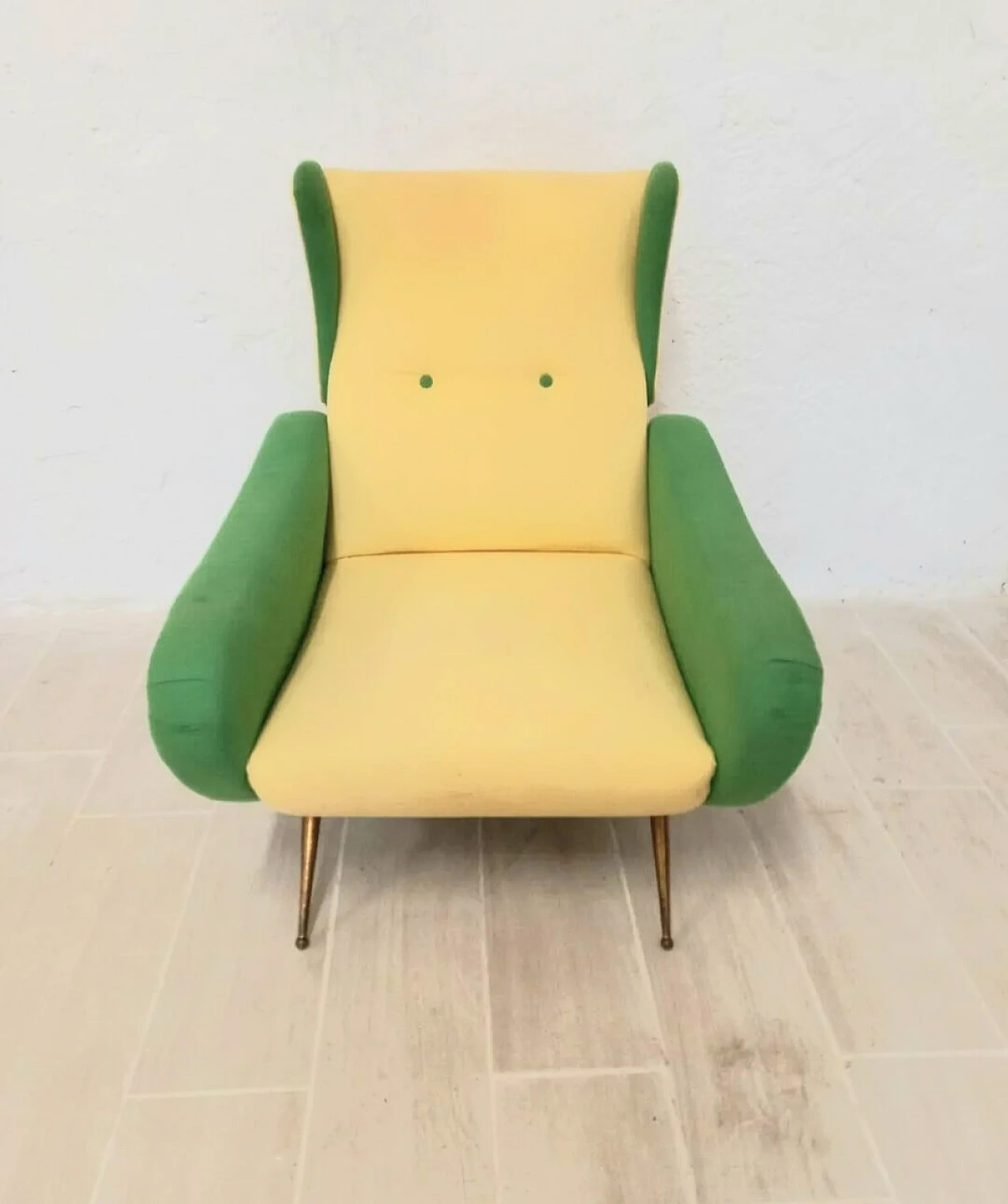 Armchair in fabric in Lady style, 1960s 4