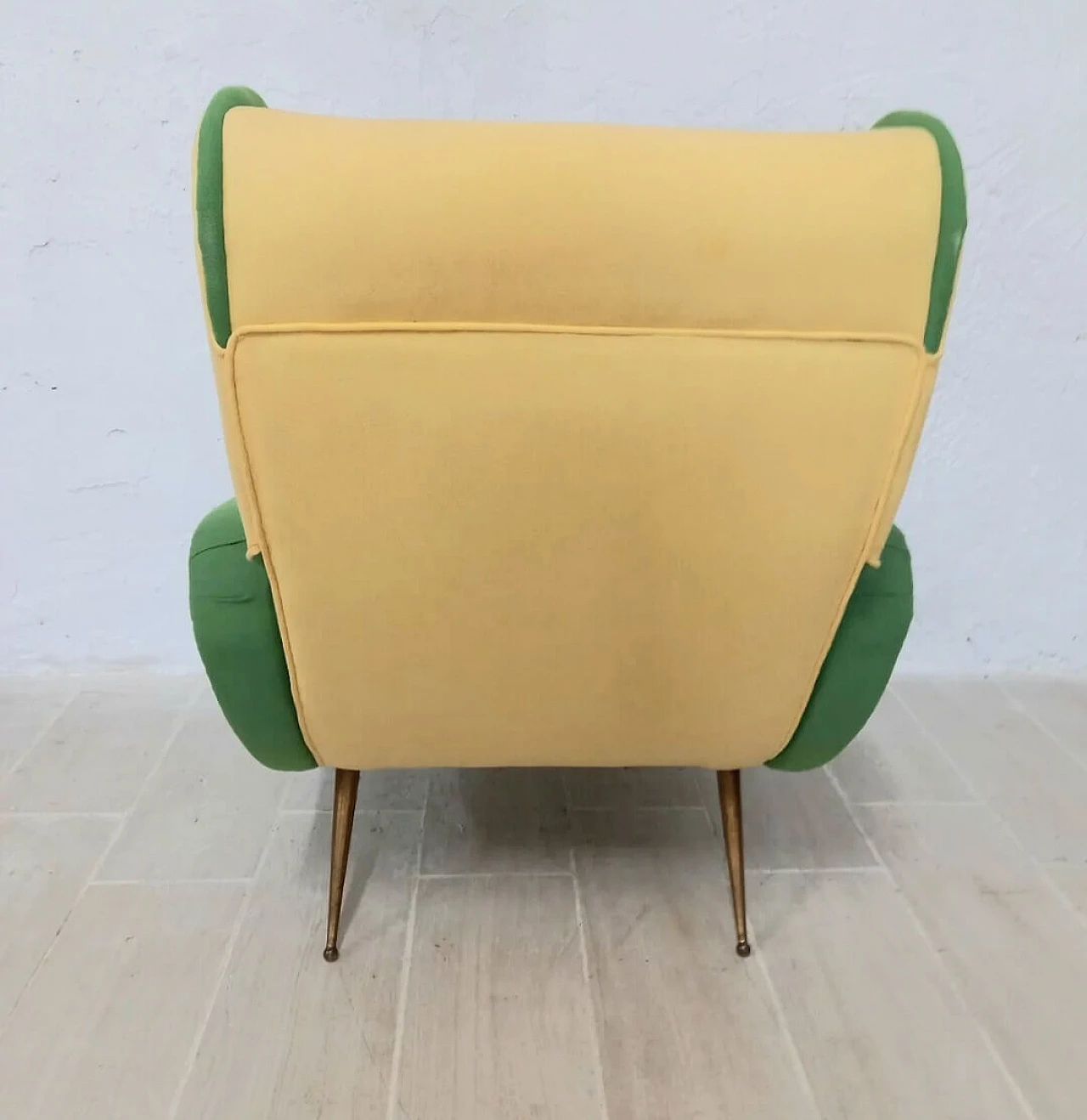 Armchair in fabric in Lady style, 1960s 5