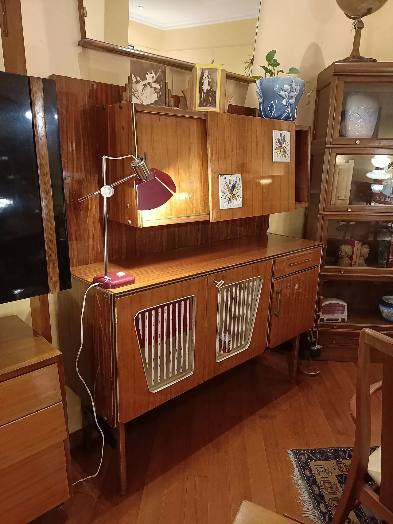 Sideboard in teak with sliding doors, 1950s 3