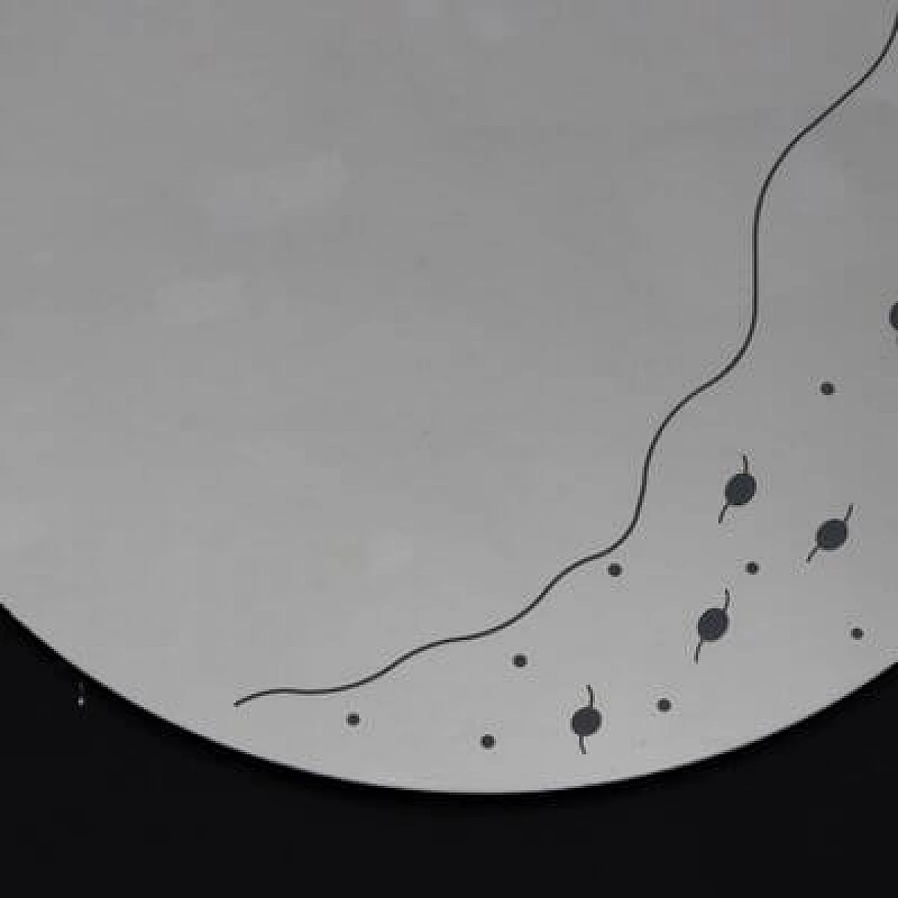 Specchio Pleiadi di Cristal Art, anni '70 4