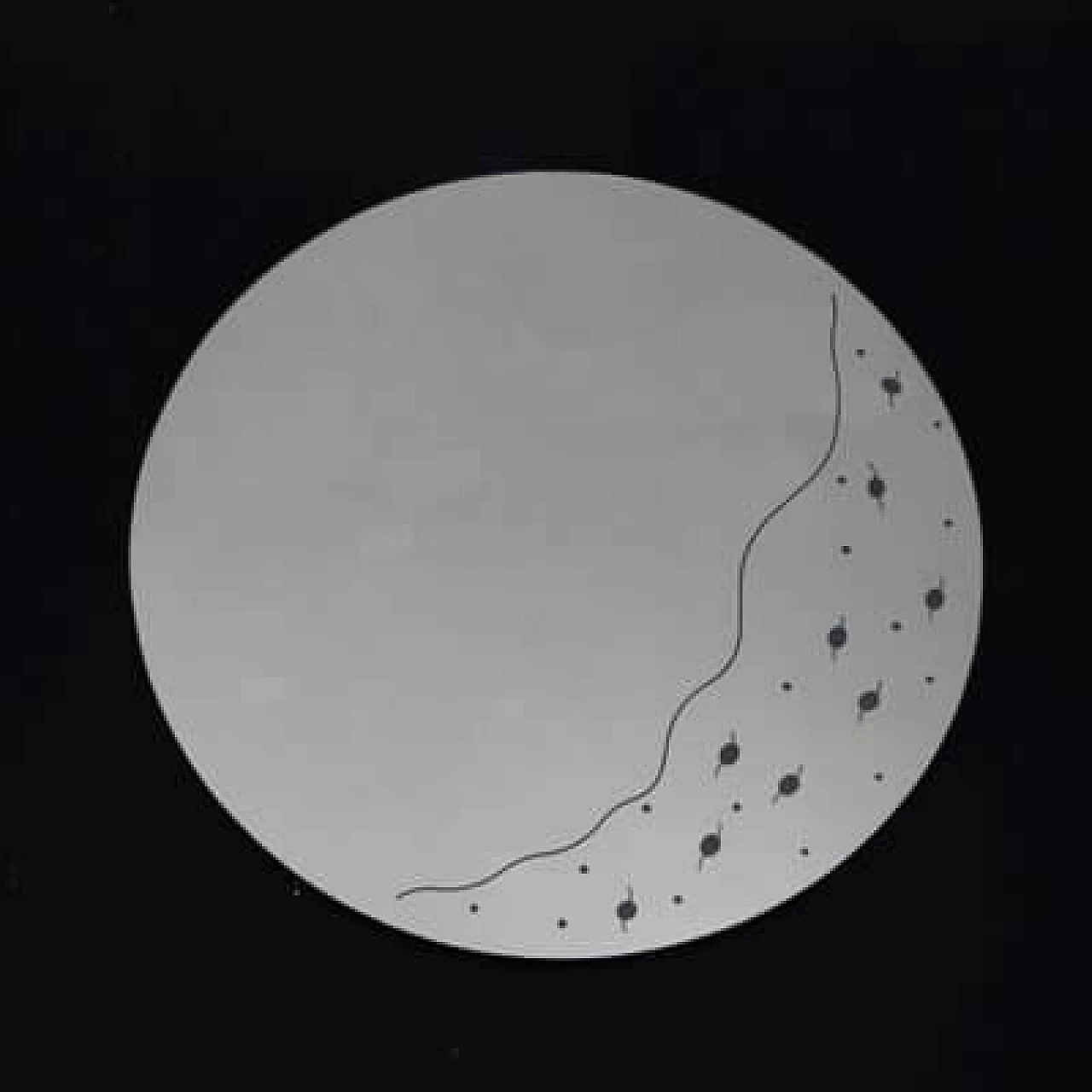 Specchio Pleiadi di Cristal Art, anni '70 5