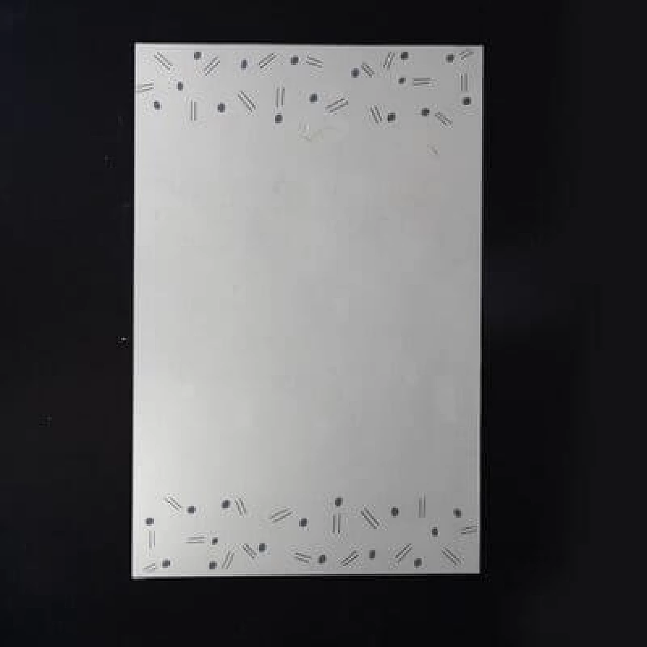 Specchio Stratos di Cristal Art, anni '70 1