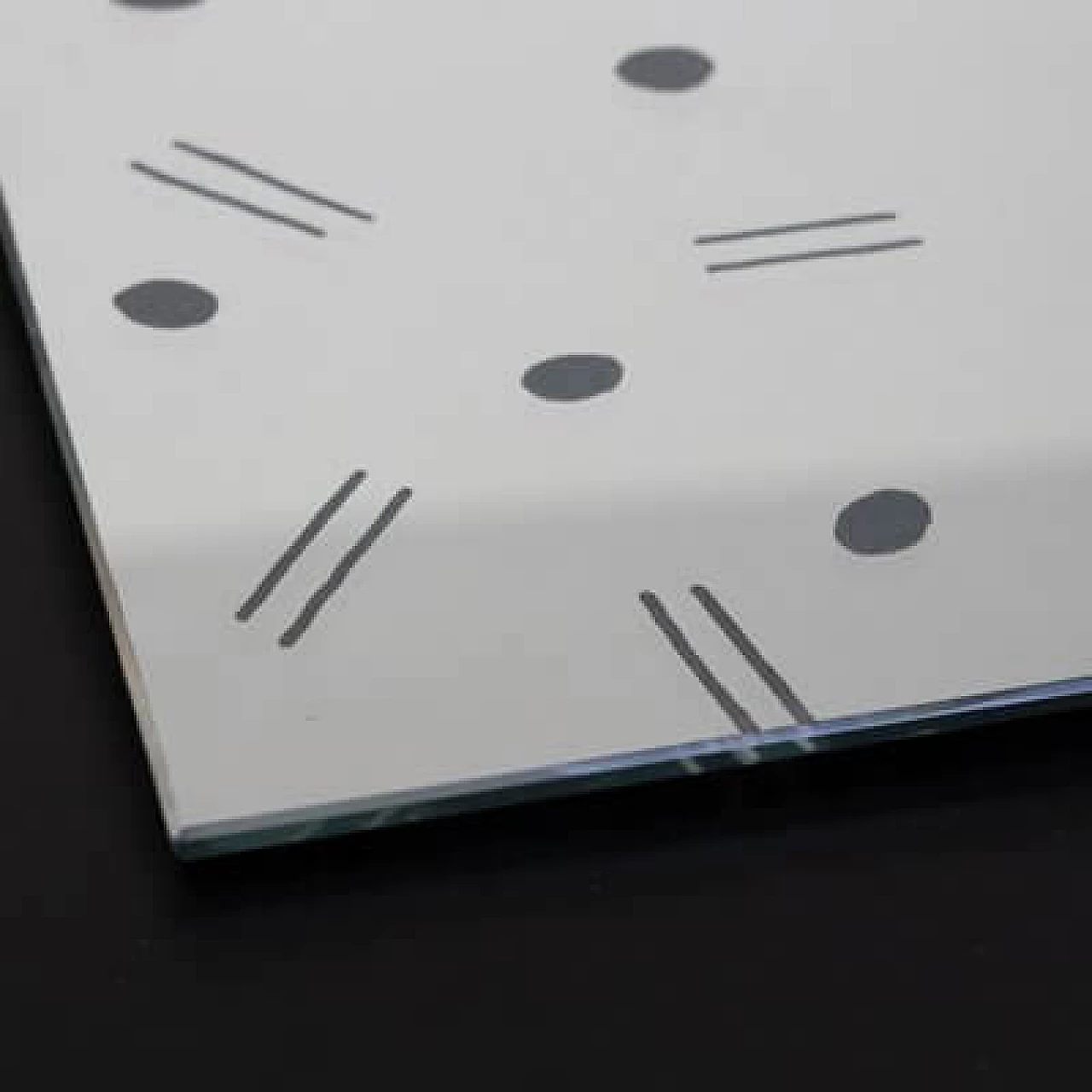 Specchio Stratos di Cristal Art, anni '70 3