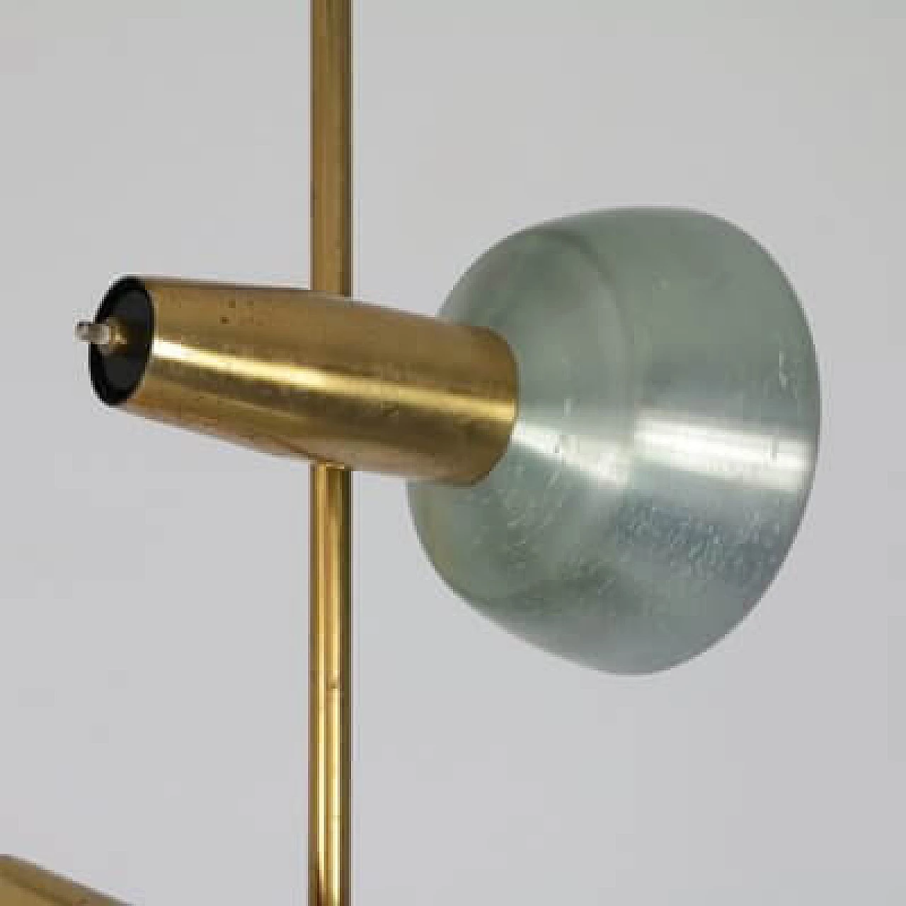 Painted aluminium floor lamp by Oscar Torlasco, 1960s 6