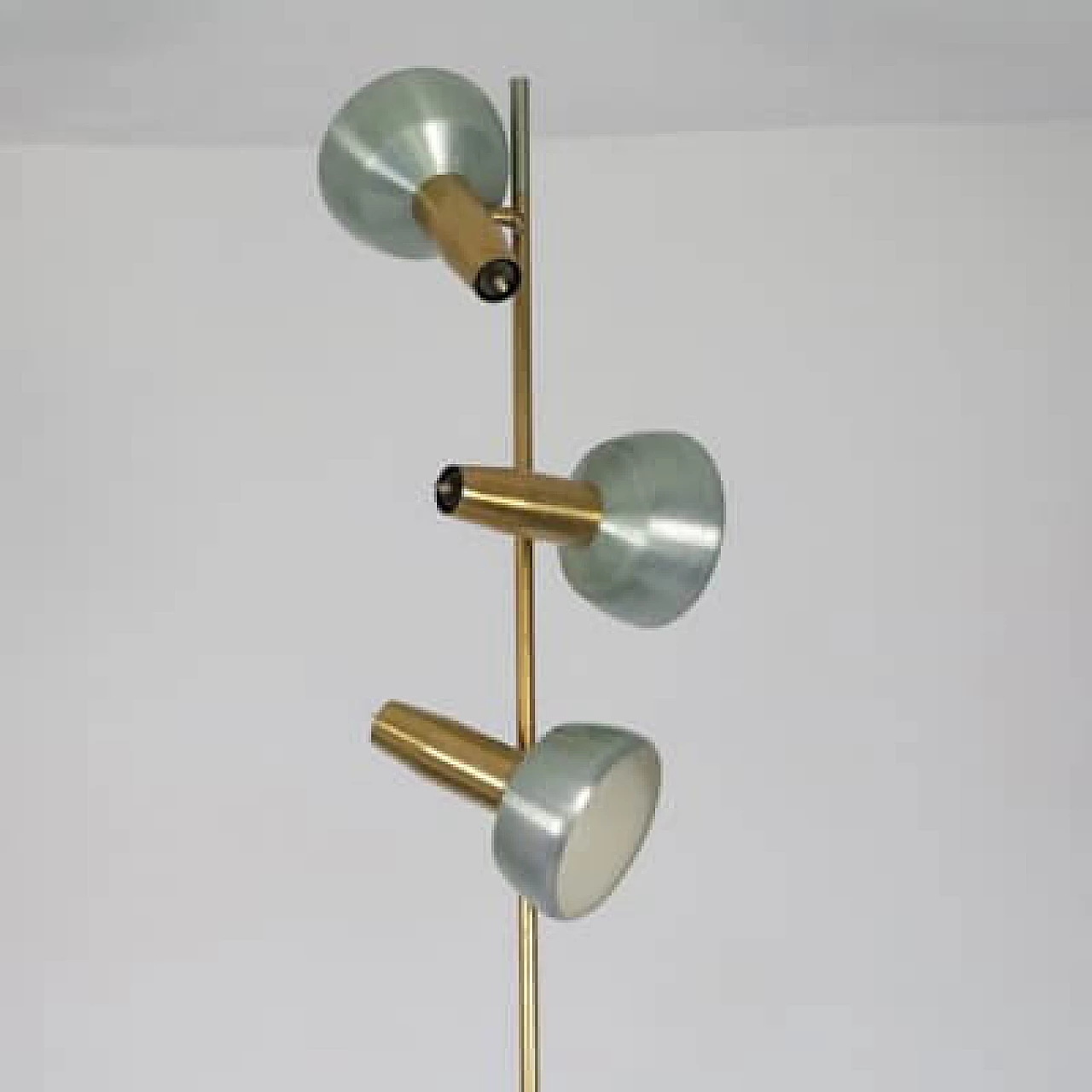 Painted aluminium floor lamp by Oscar Torlasco, 1960s 10