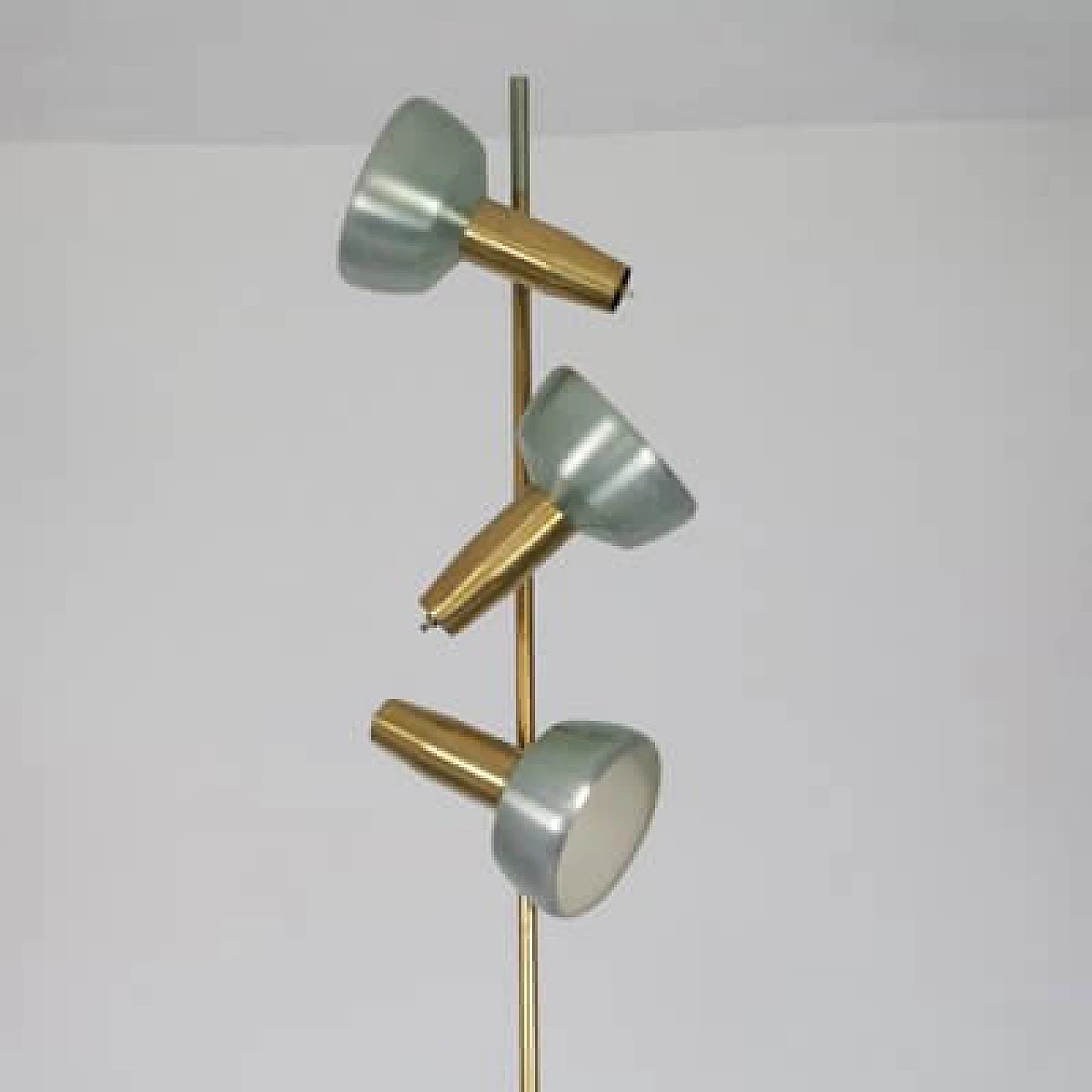 Painted aluminium floor lamp by Oscar Torlasco, 1960s 11