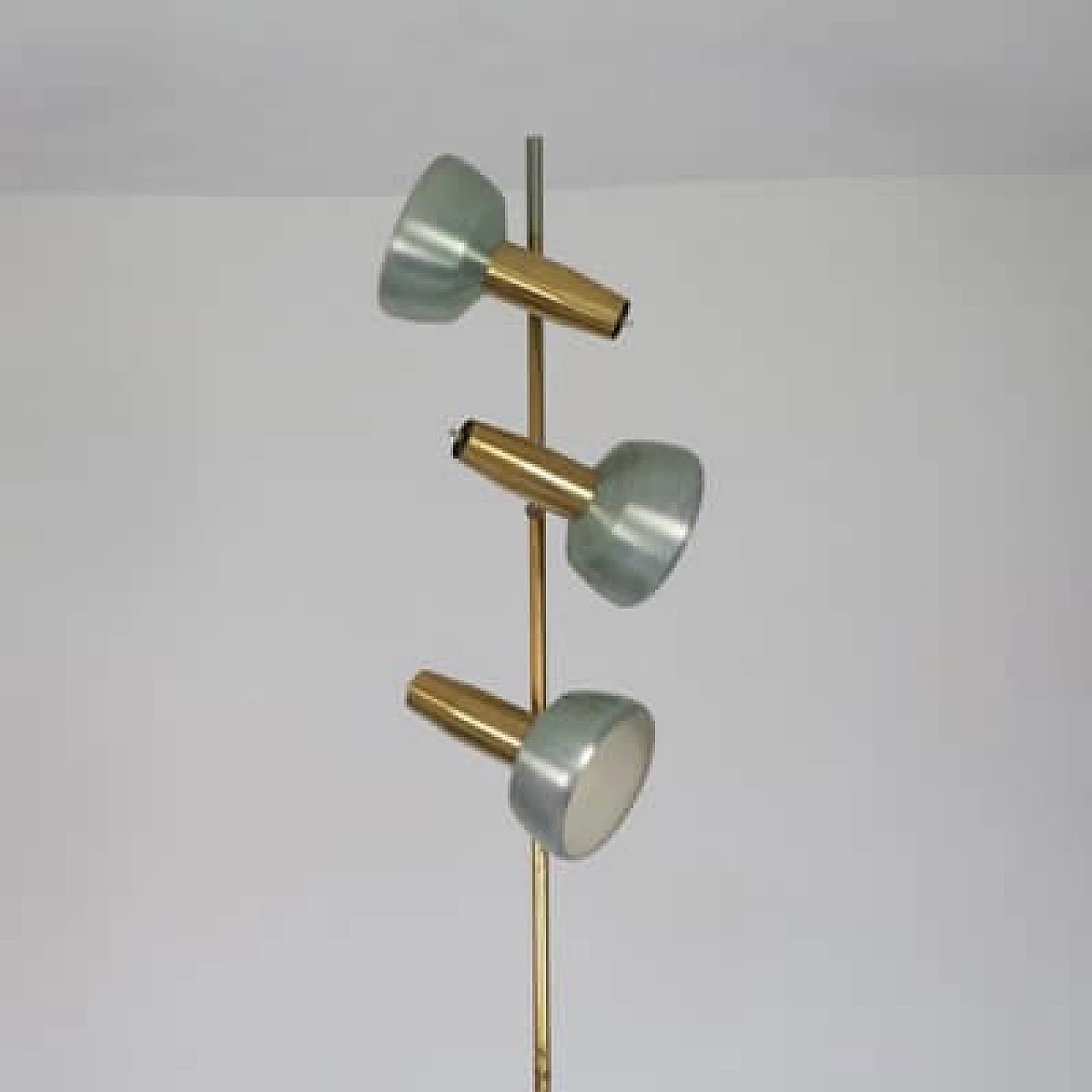Painted aluminium floor lamp by Oscar Torlasco, 1960s 12