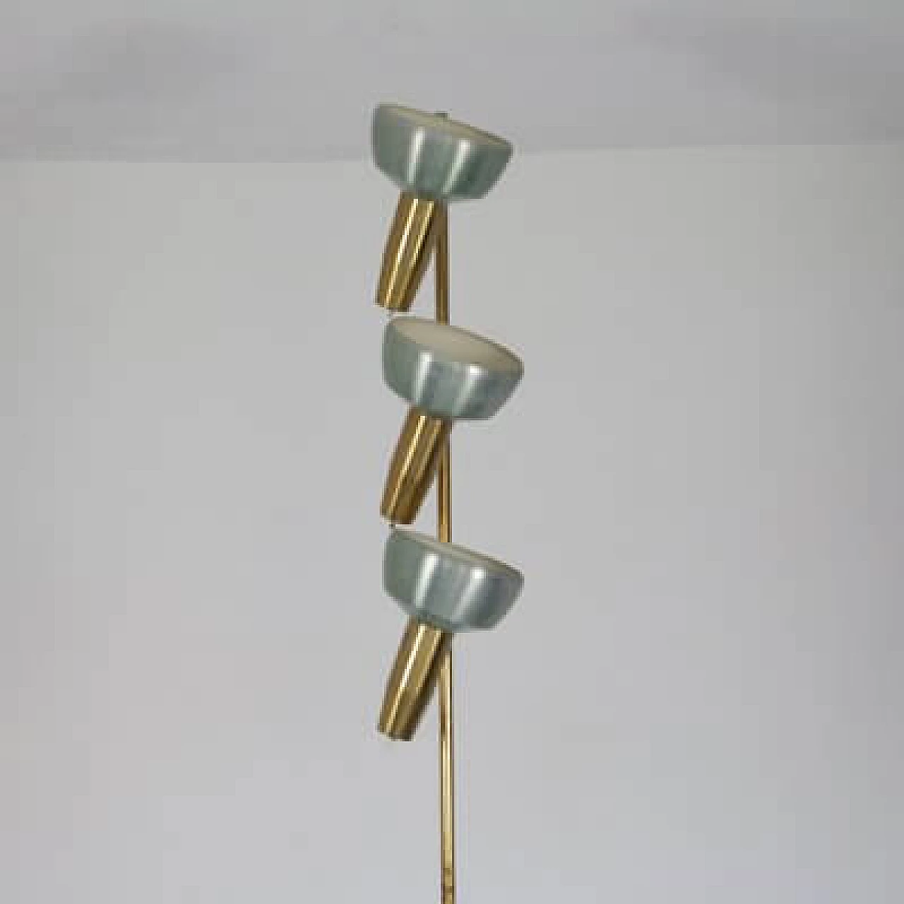 Painted aluminium floor lamp by Oscar Torlasco, 1960s 13