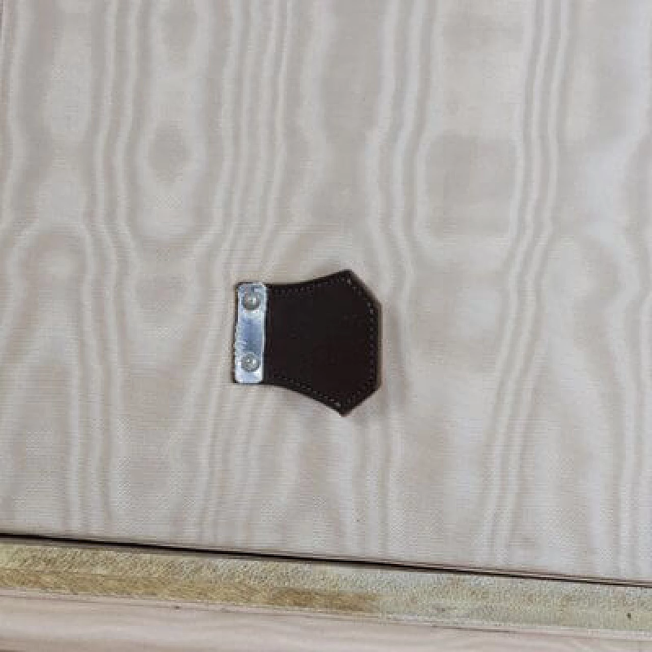 Leather and parchment suitcase, 1960s 2