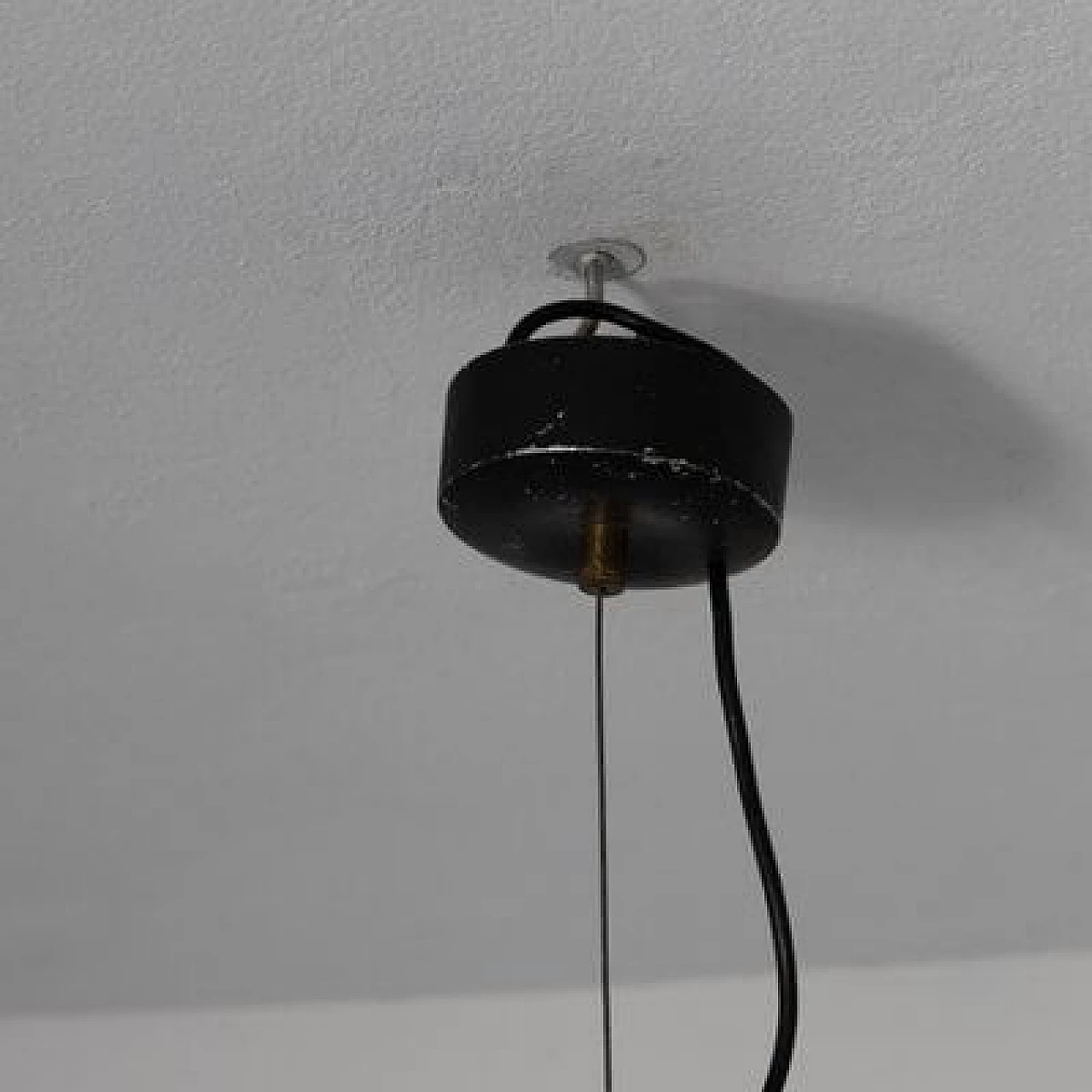 Frosted glass ceiling lamp, 1950s 5