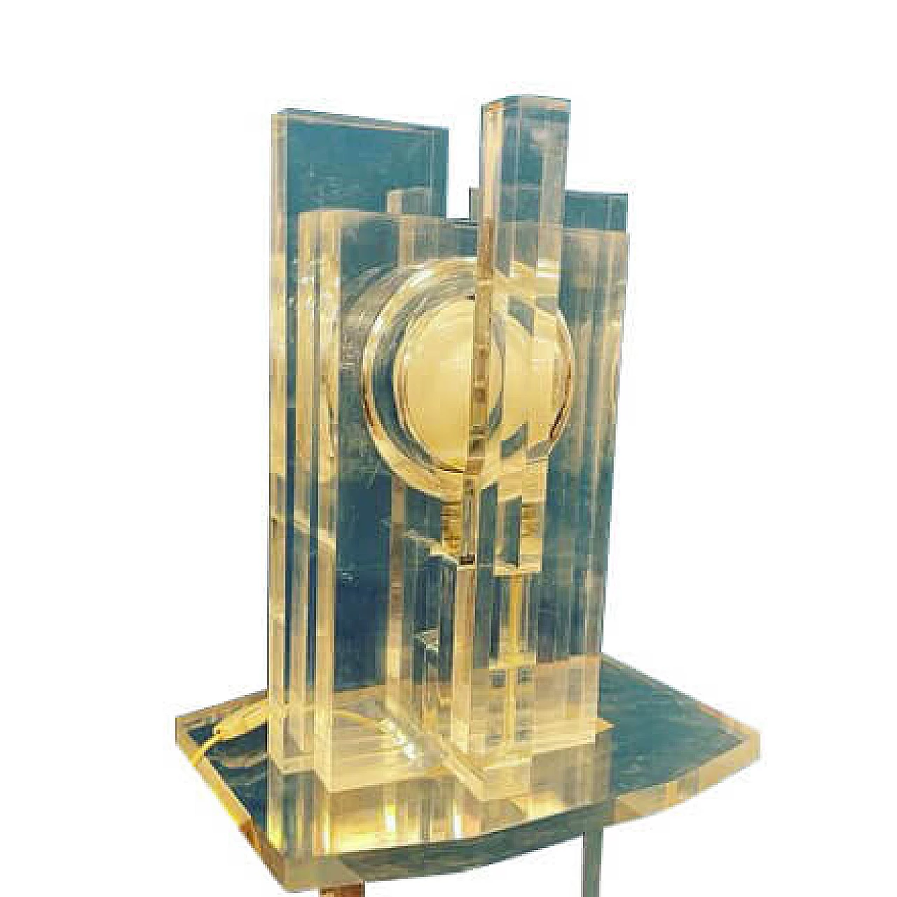 Lampada di Sandro Petti per Maison Jansen, anni '70 10