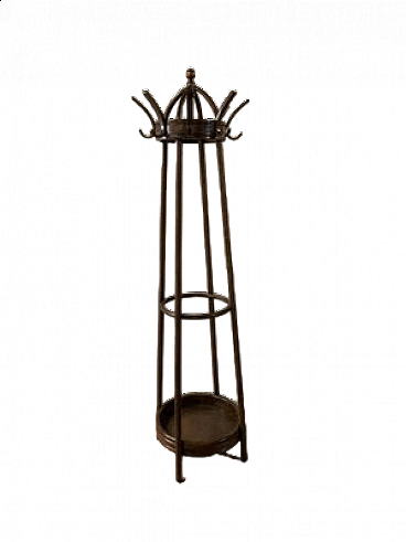 Beech and walnut coat rack by Gebrüder Thonet Vienna GmbH, 19th century