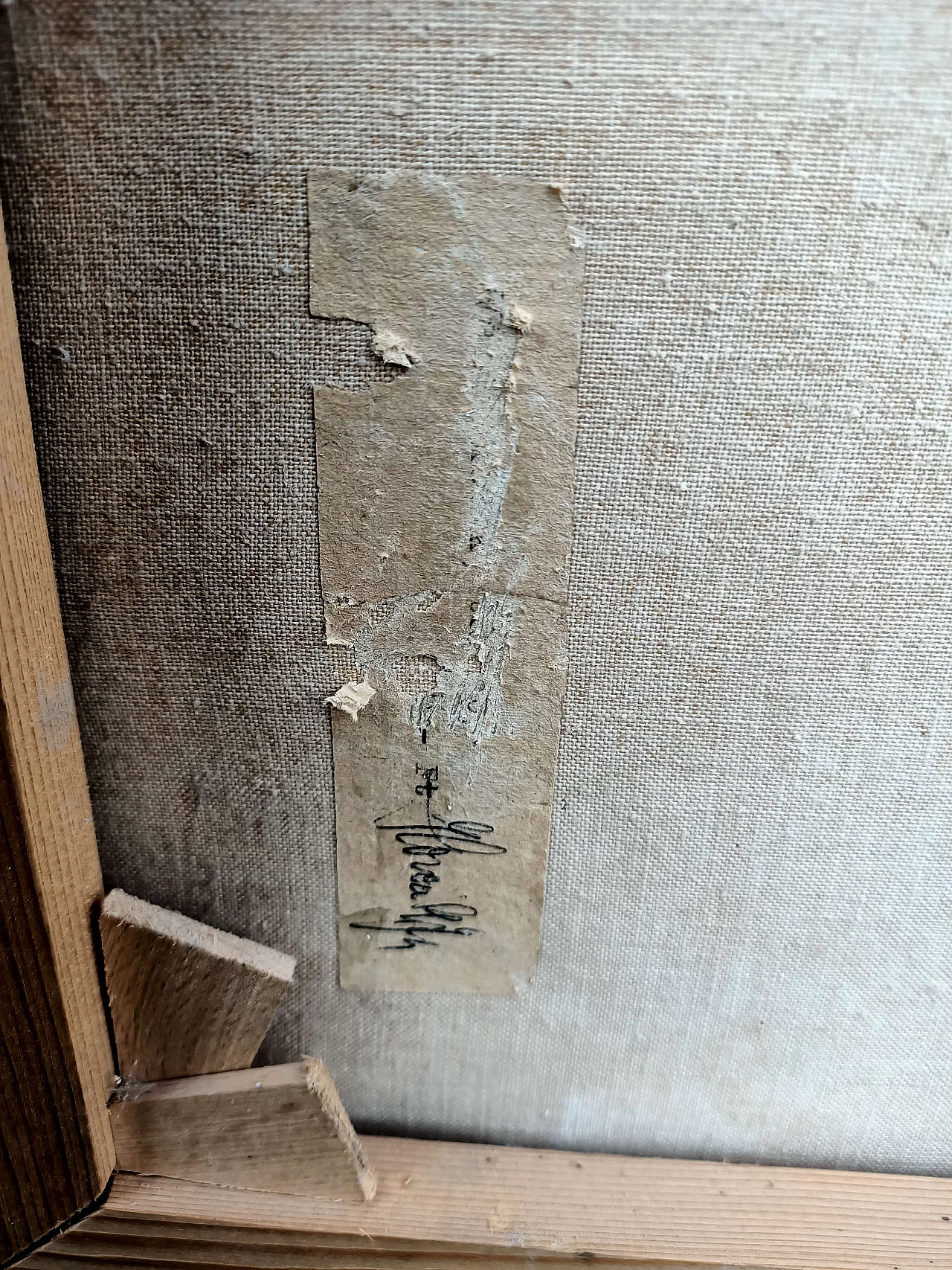 Oil on canvas with walnut frame, 1930s 3